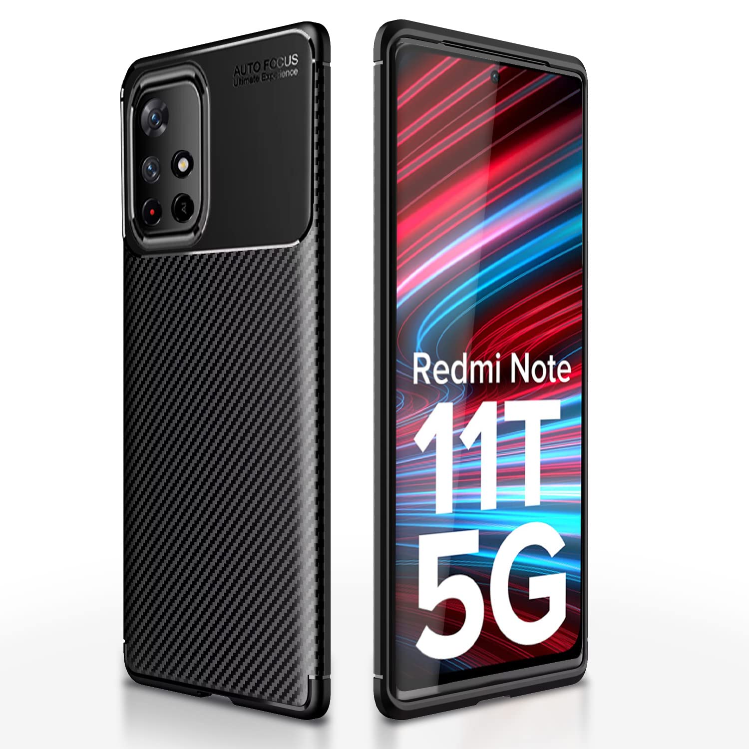 Black Carbon back cover for Redmi Note 11T/Poco M4 Pro 5G – Pikkme