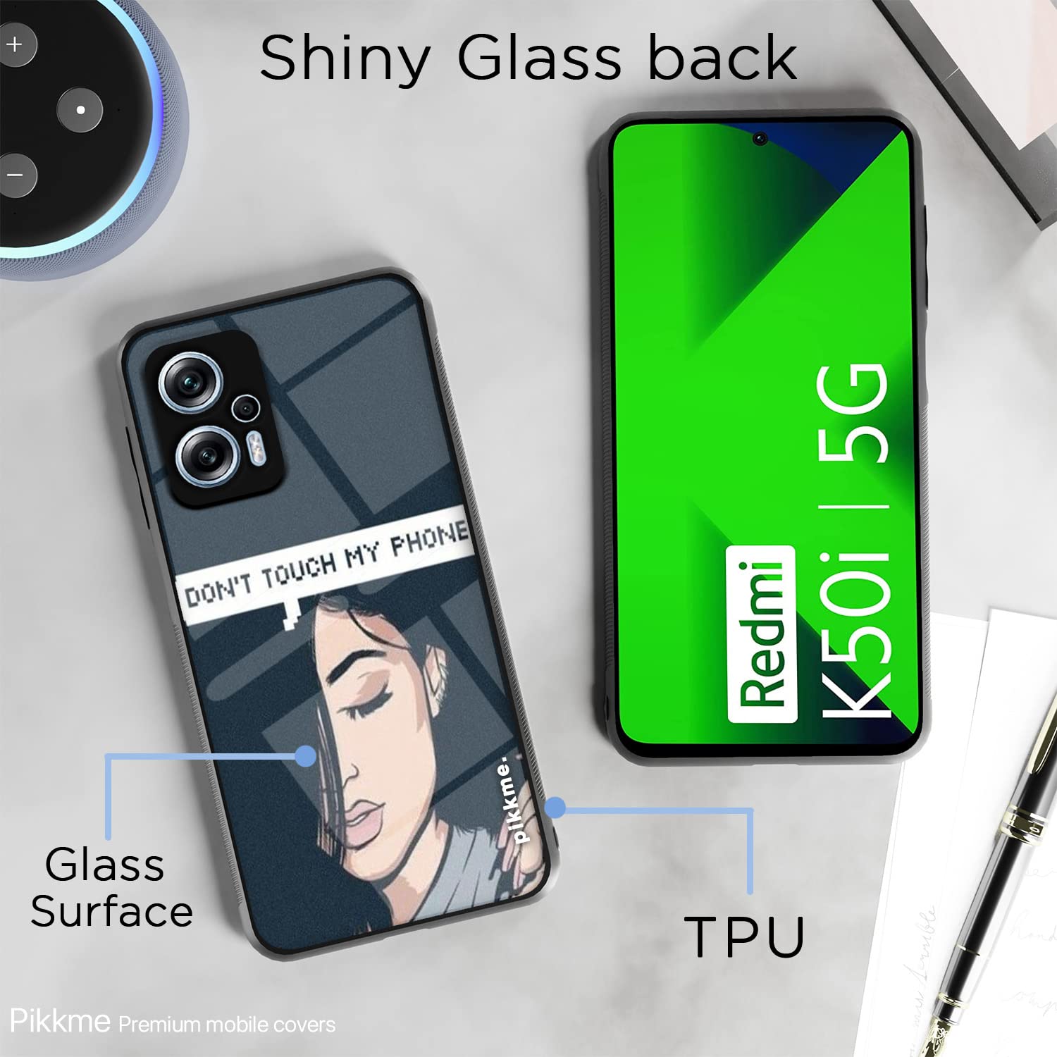 Redmi K50i 5G Hybrid mobile back cover by Pikkme – photo 3