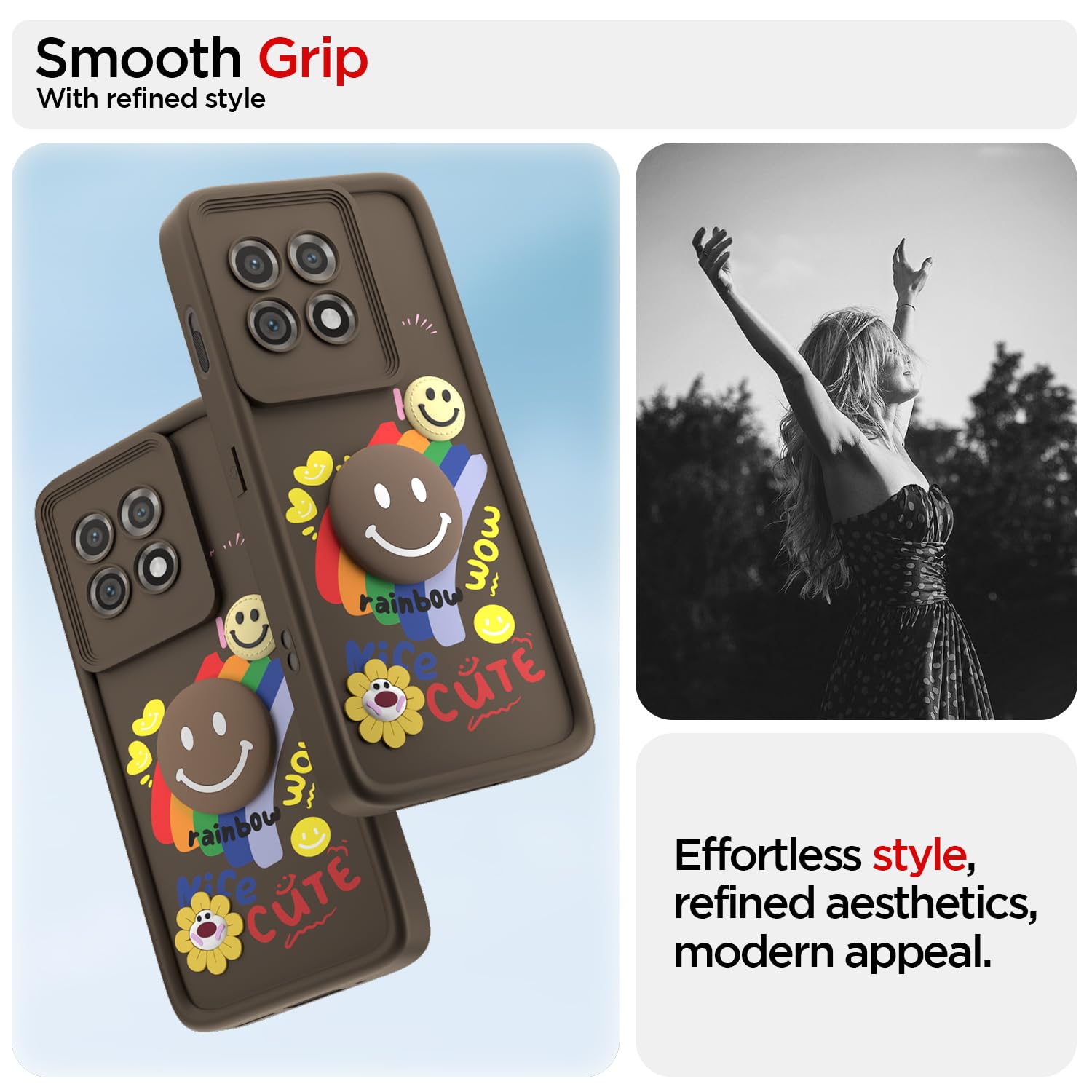 Pikkme brown Soft Silicone mobile back cover for OnePlus 11 5G – photo 2