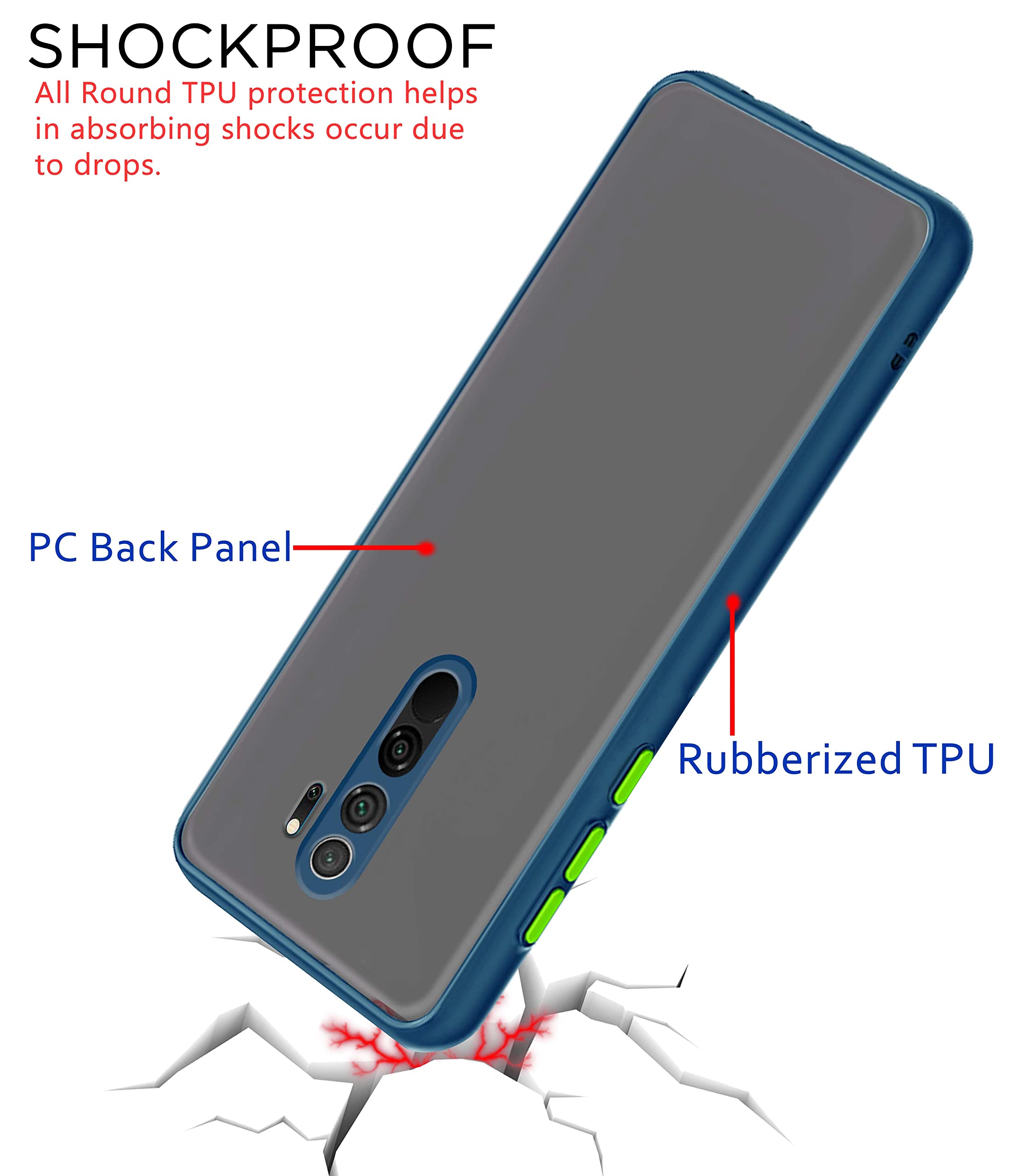 Pikkme blue Matte phone cover for Redmi Note 8 Pro – photo 4