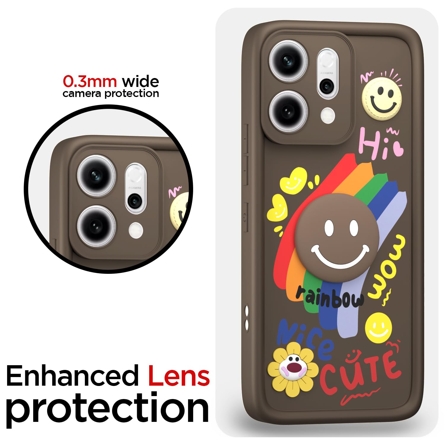 Brown mobile cover for Oppo Reno 14 Pro 5G – Pikkme – photo 5