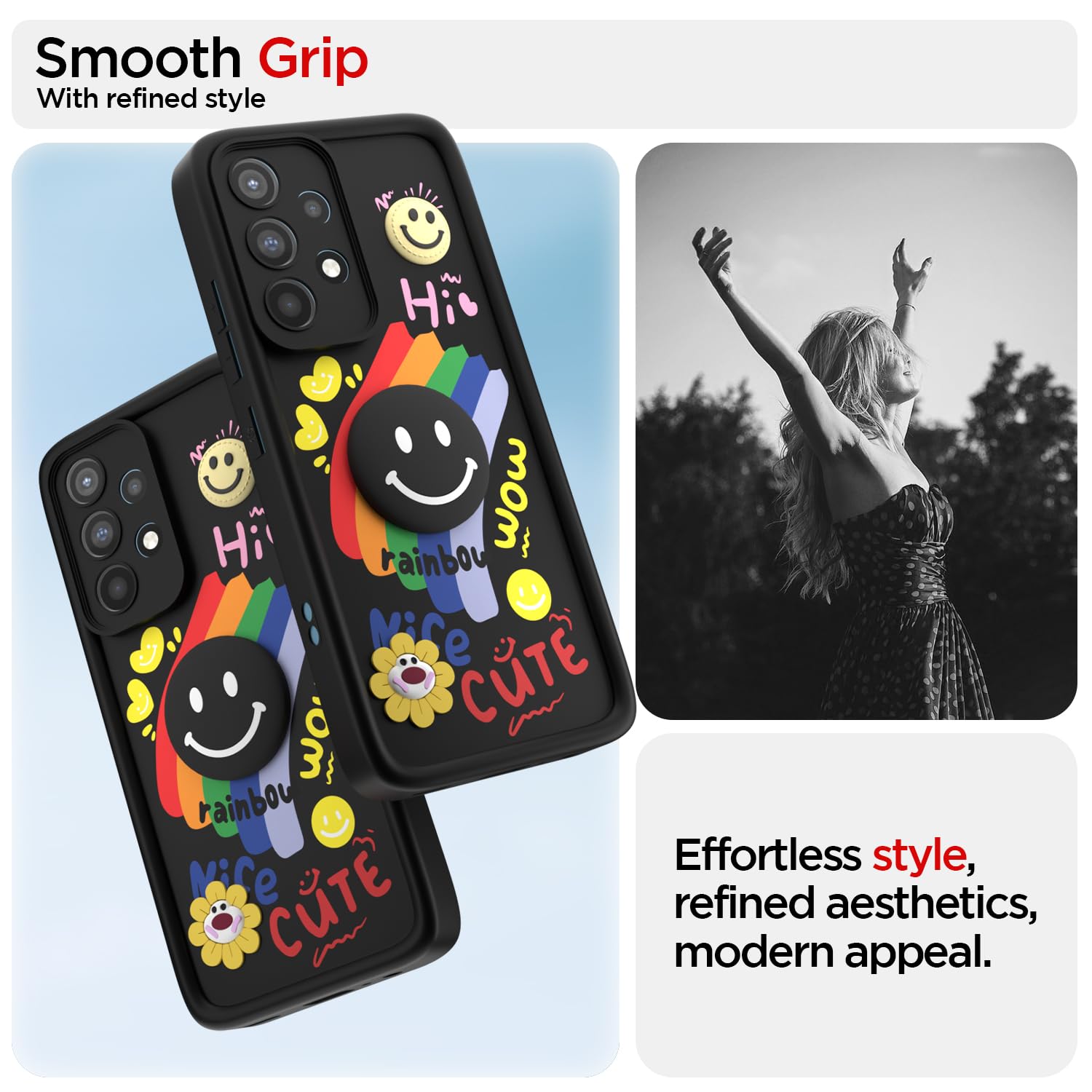 Samsung A52/A52s 5G Soft Silicone phone cover in black by Pikkme – photo 2