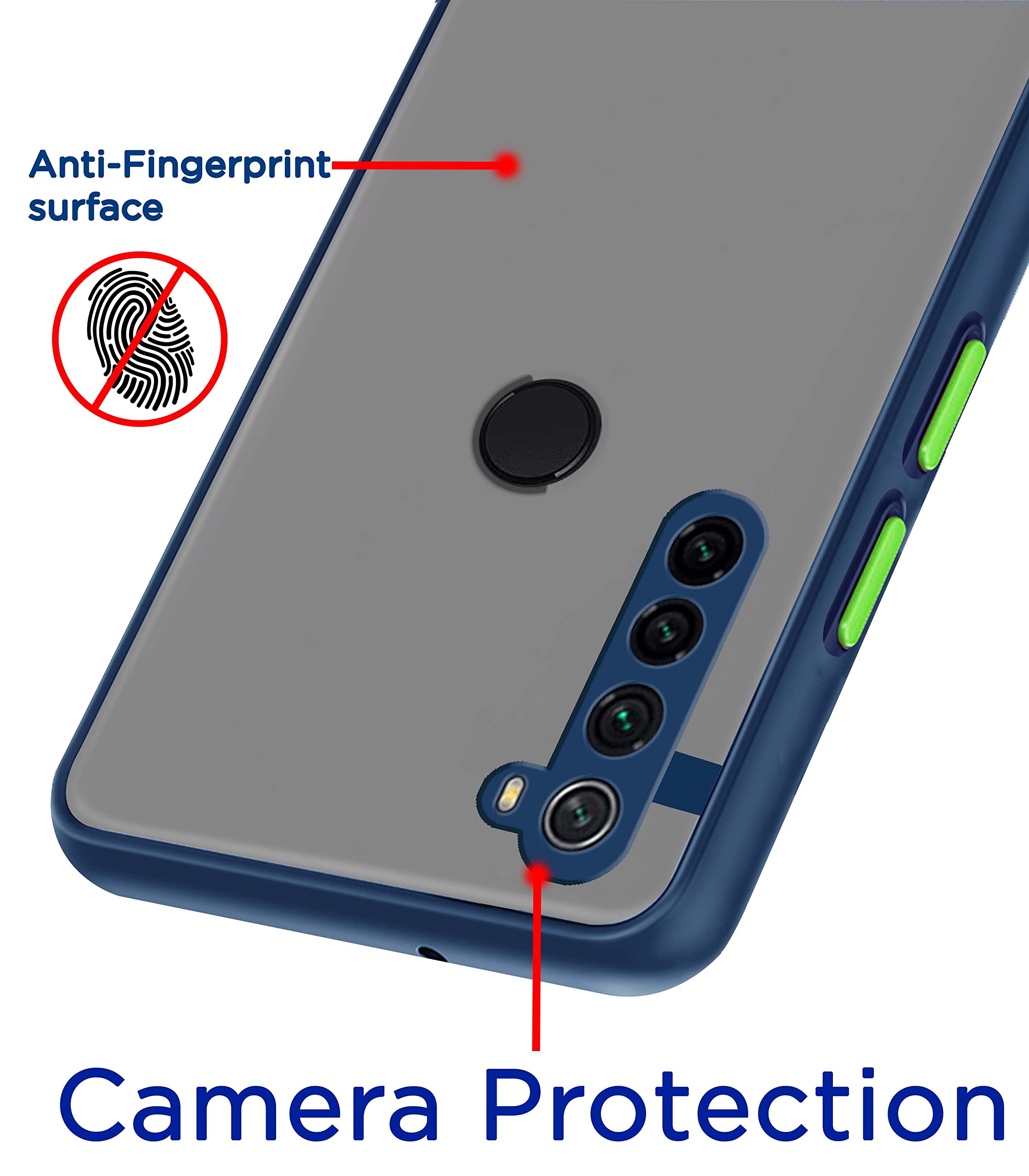Pikkme Redmi Note 8 blue mobile back cover – photo 2