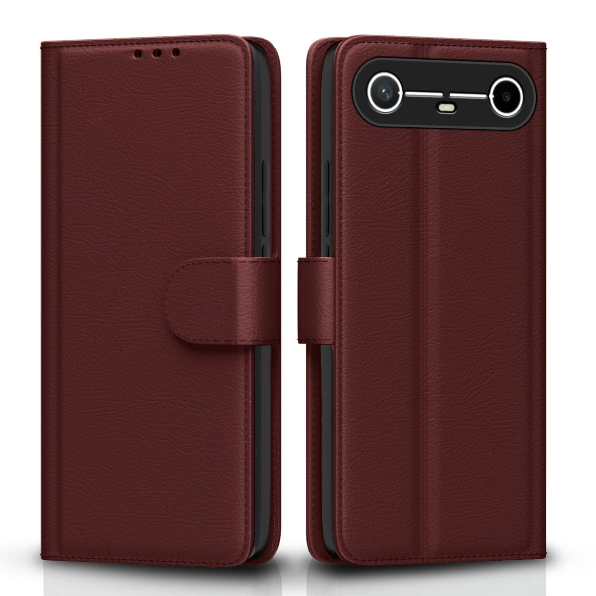 Tecno Pova Wallet wallet flip cover in brown by Pikkme
