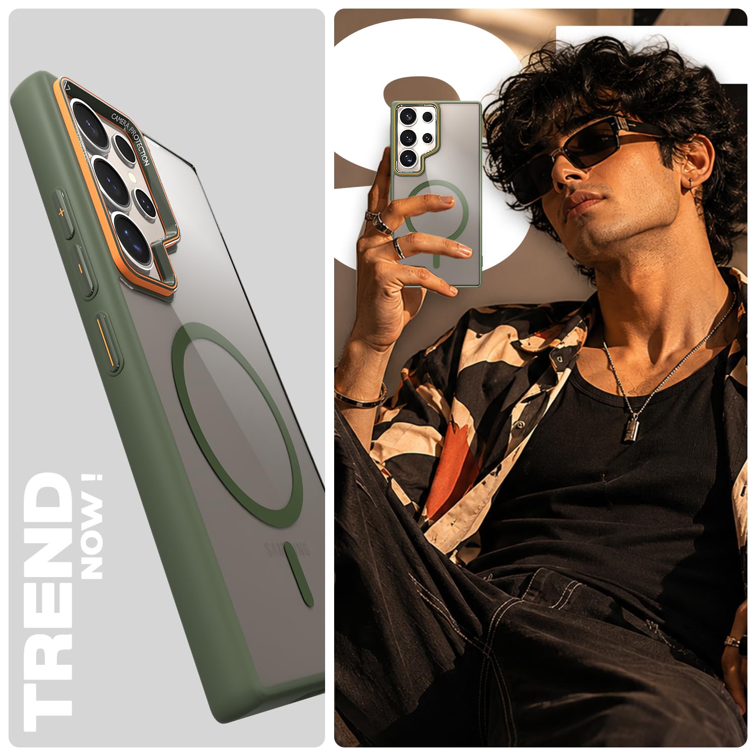 Pikkme Samsung S24 Ultra 5G green mag-safe phone cover – photo 7