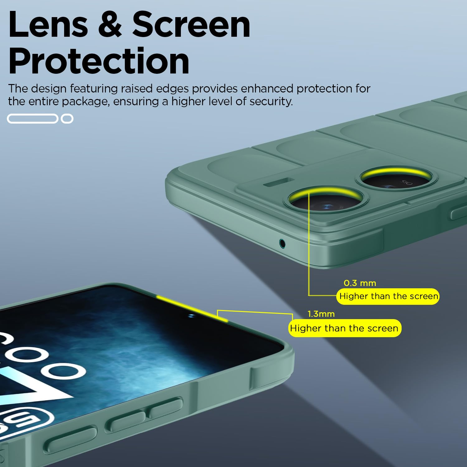 Pikkme iQOO Z7/Z7s 5G Liquid Silicone green mobile cover – photo 3