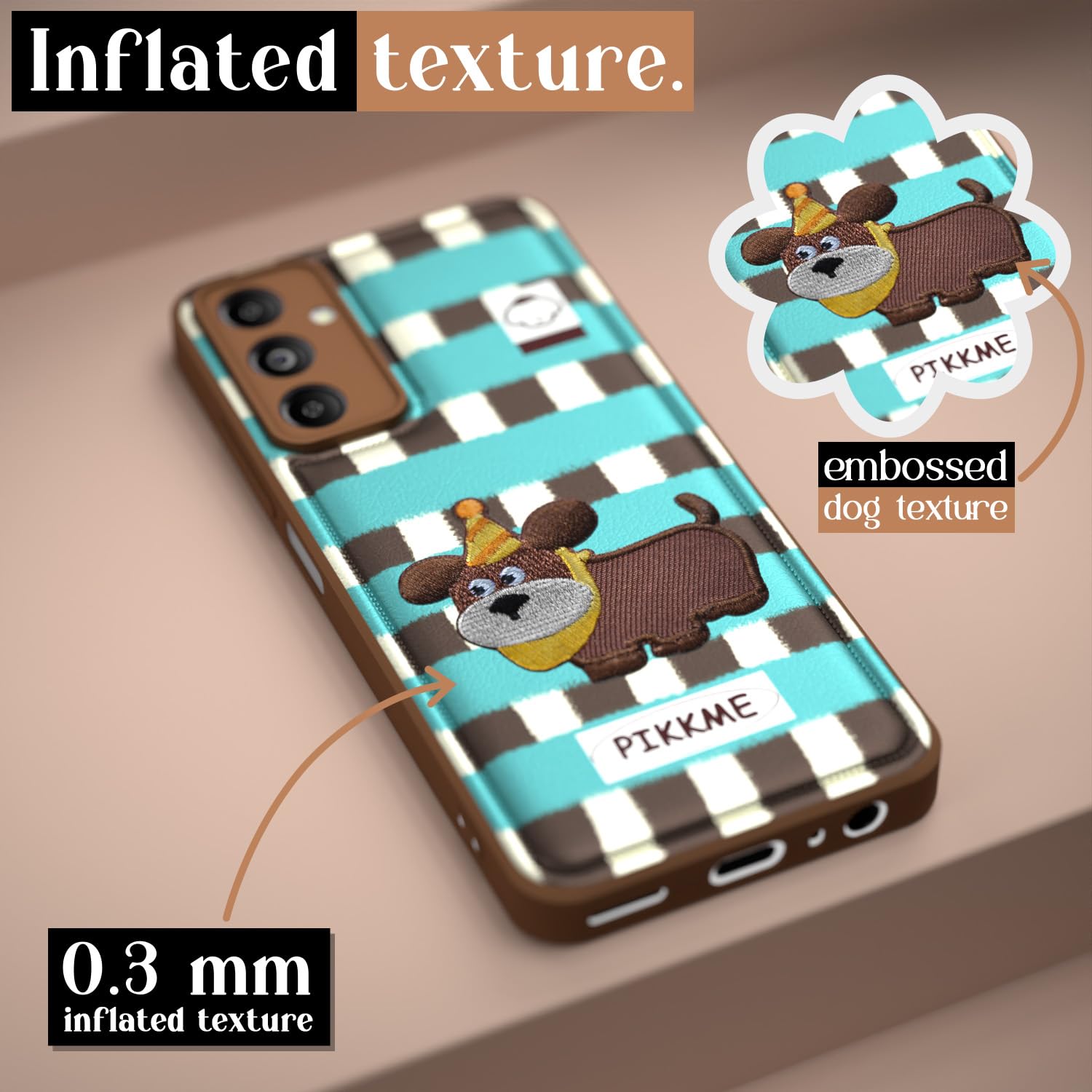Pikkme Samsung Galaxy M14 5G Cute Girlish Dog Series Back Cover (Design2)
