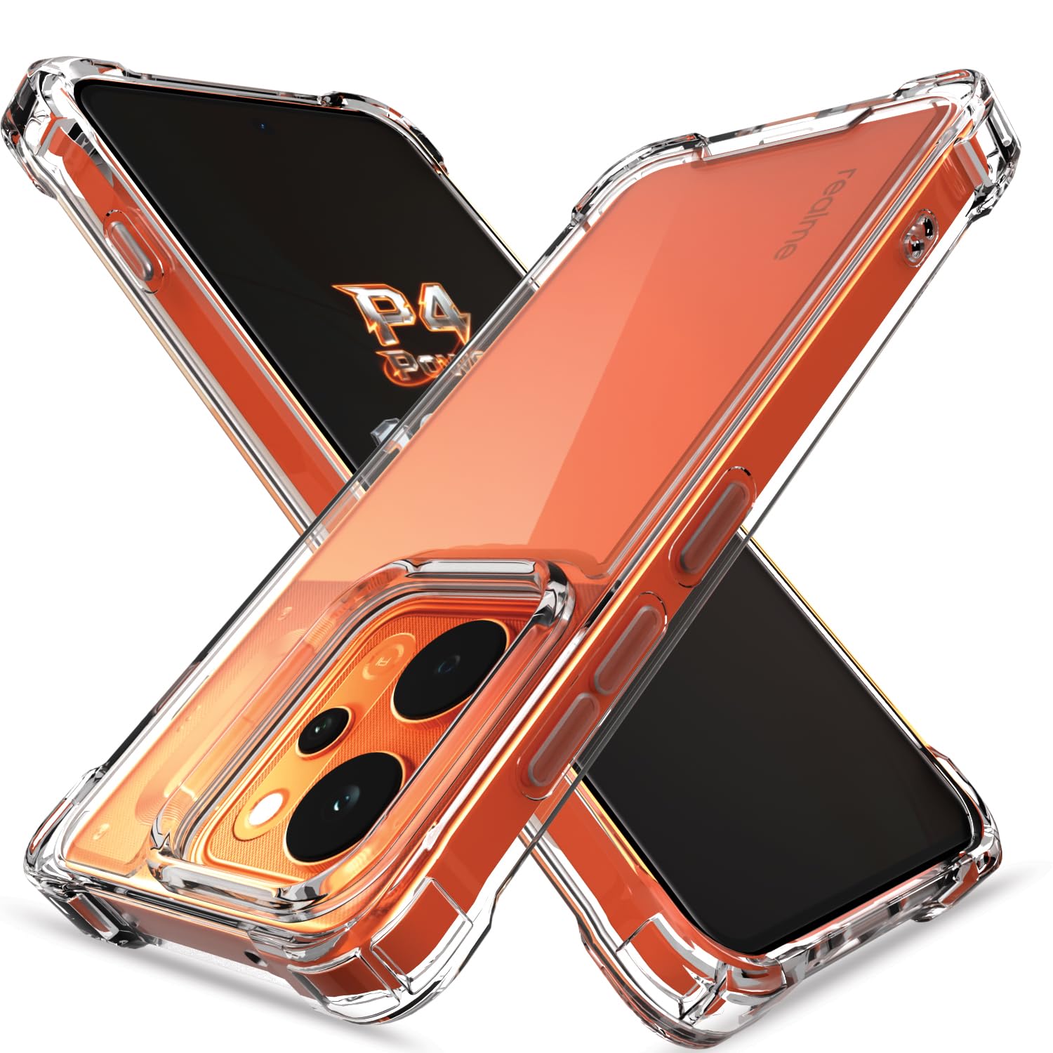 Transparent PC-TPU back cover for Realme P4 Power 5G – Pikkme