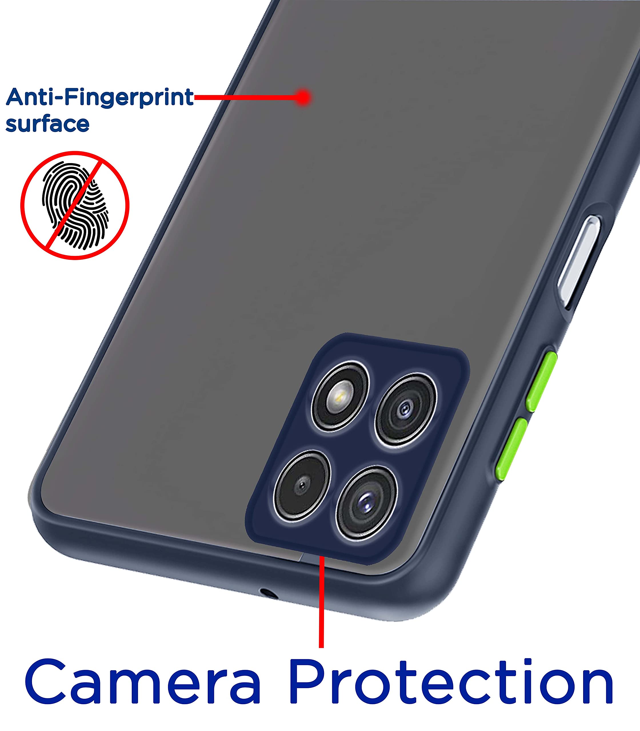 Samsung F42/A22 5G mobile cover in blue by Pikkme – photo 2