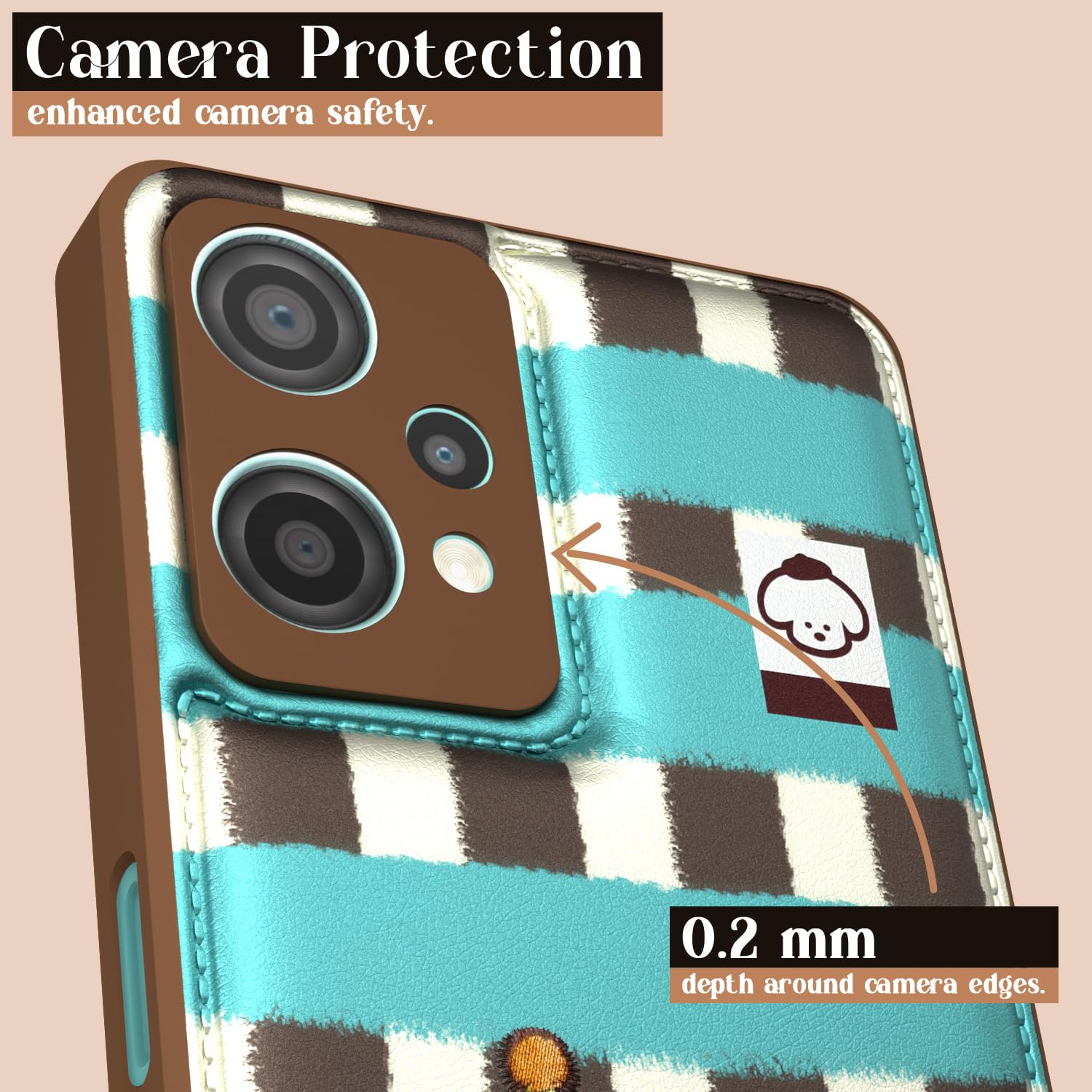 Pikkme OnePlus Nord Ce 2 Lite 5G Cute Girlish Dog Series Back Cover (Design2)