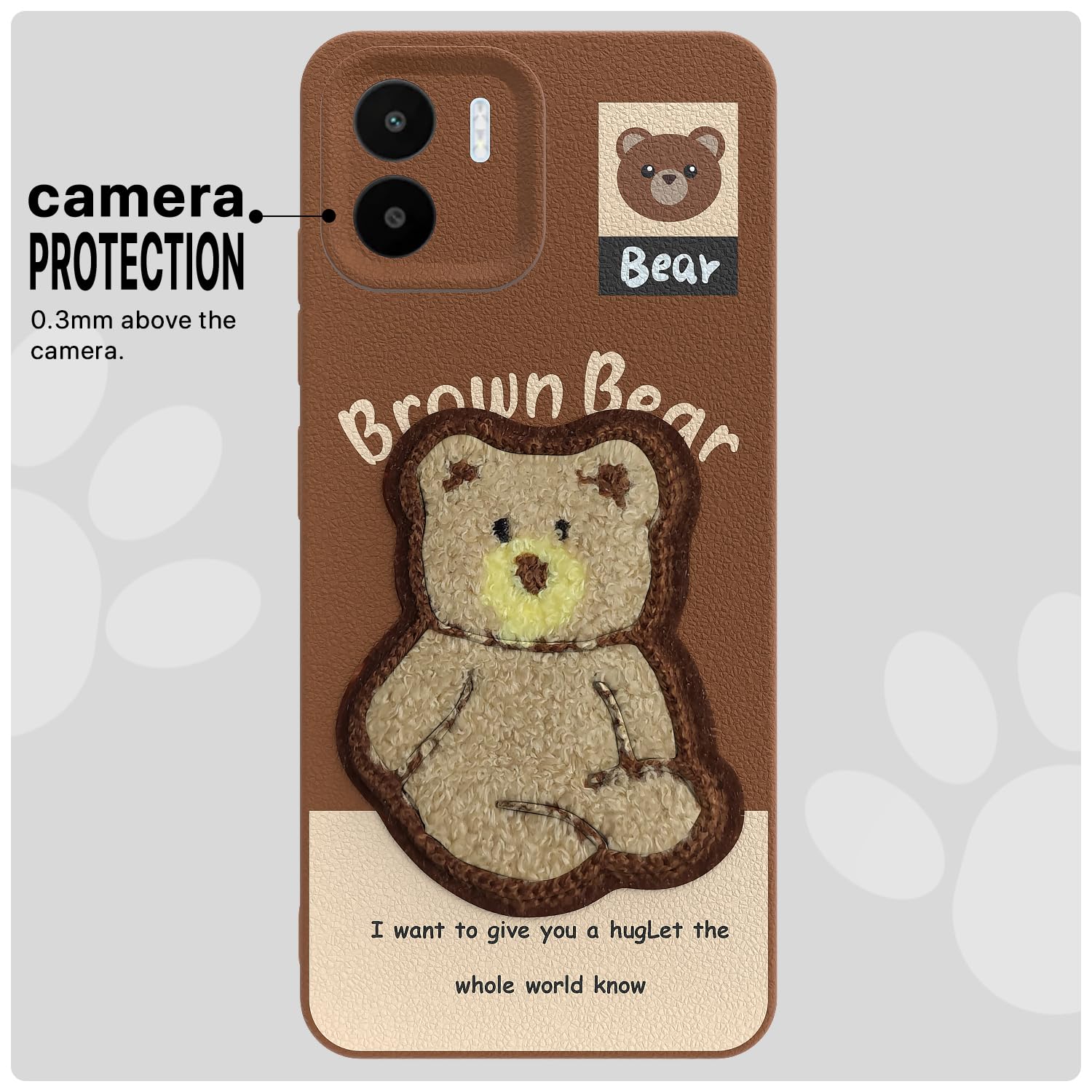 Brown back cover for Redmi A1/A2 – Pikkme – photo 6