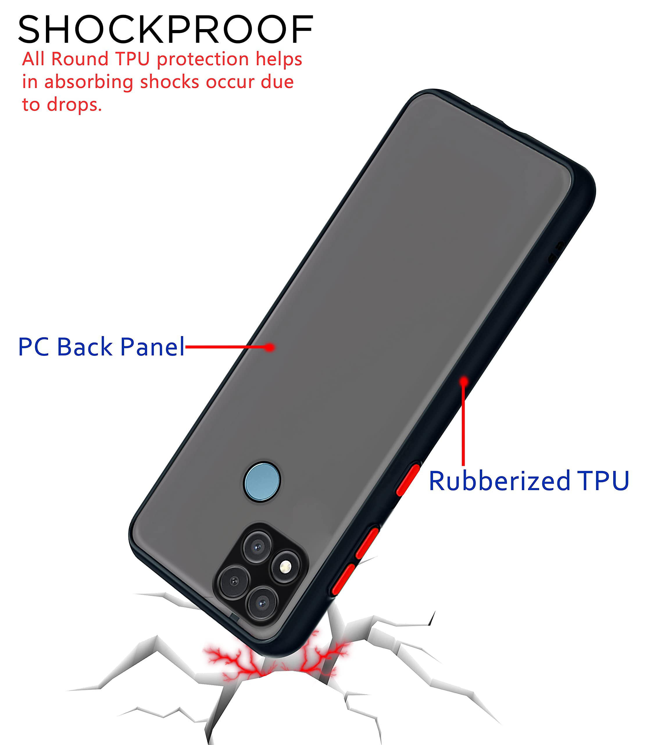 Redmi 10A/9, Poco C31 back cover in black by Pikkme – photo 4