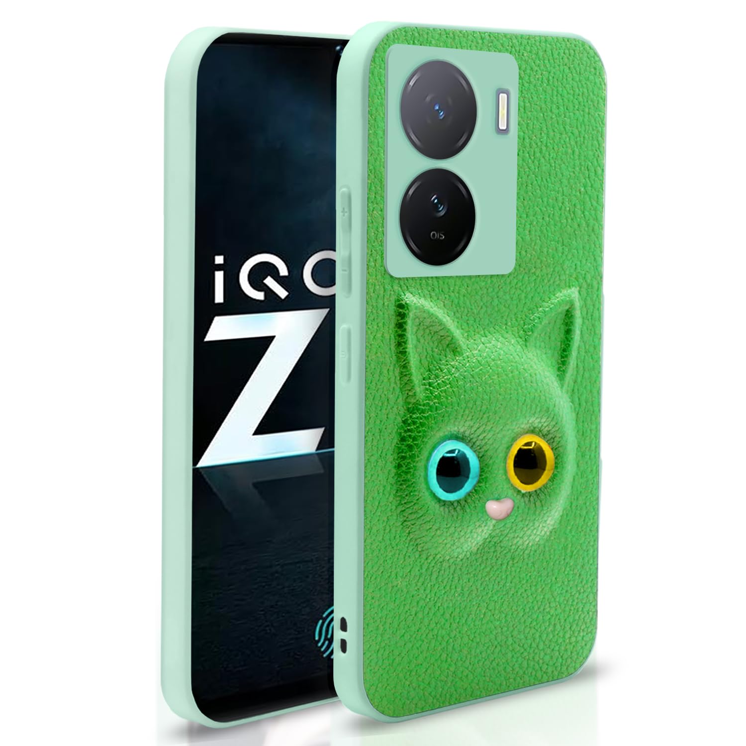 Pikkme iQOO Z7/Z7s 5G Cat green back cover