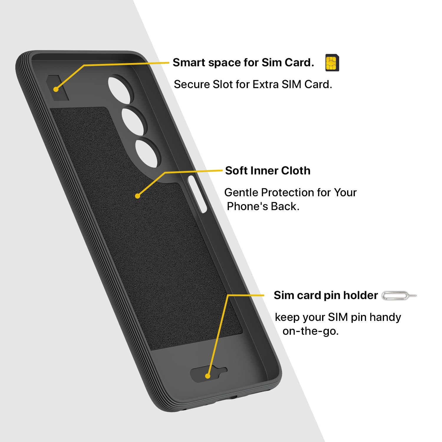 Pikkme Oppo K13x 5G Shockproof Soft Flexible Gencase Back cover (Grey)