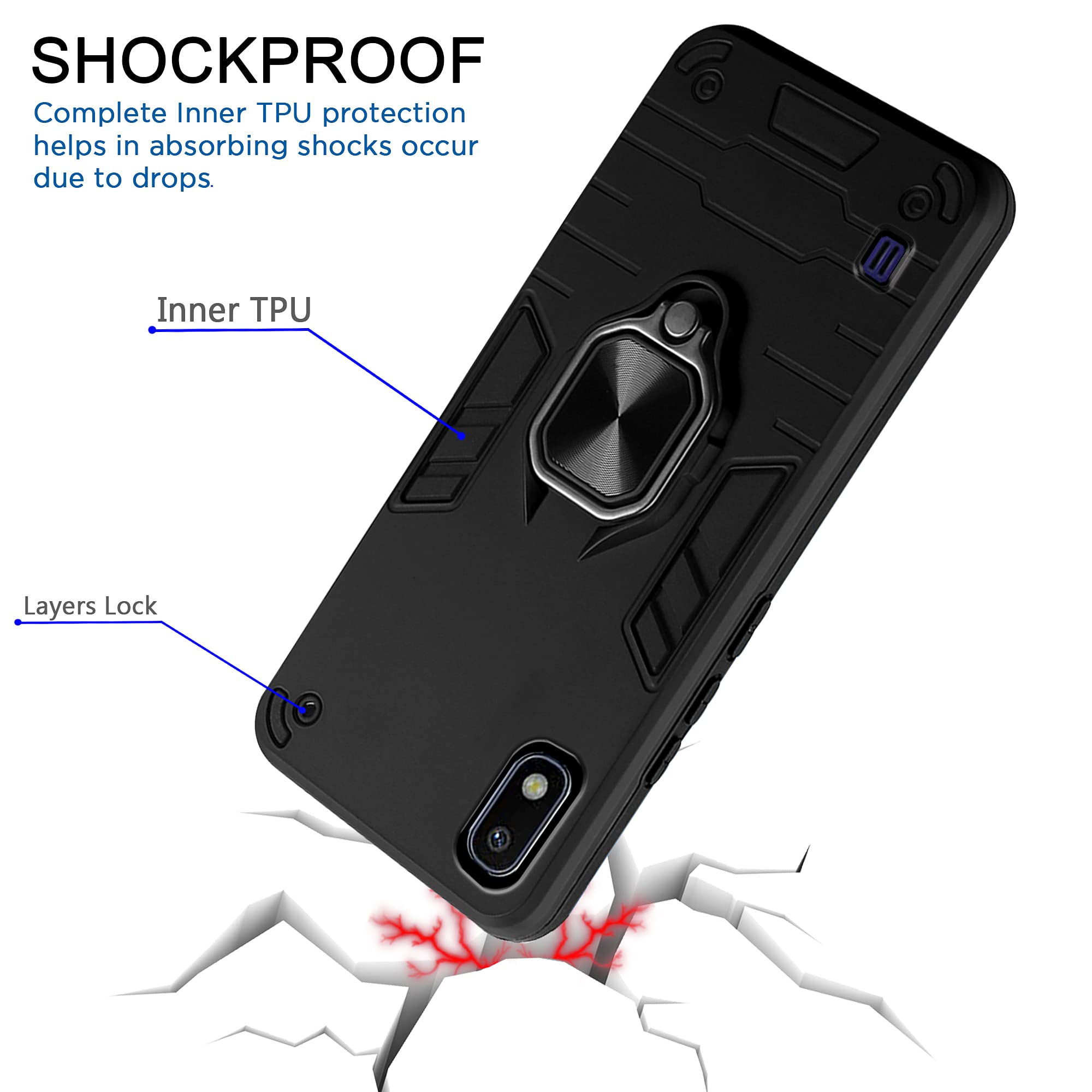 Pikkme Samsung A10 D5 Tough Armor black back cover – photo 4