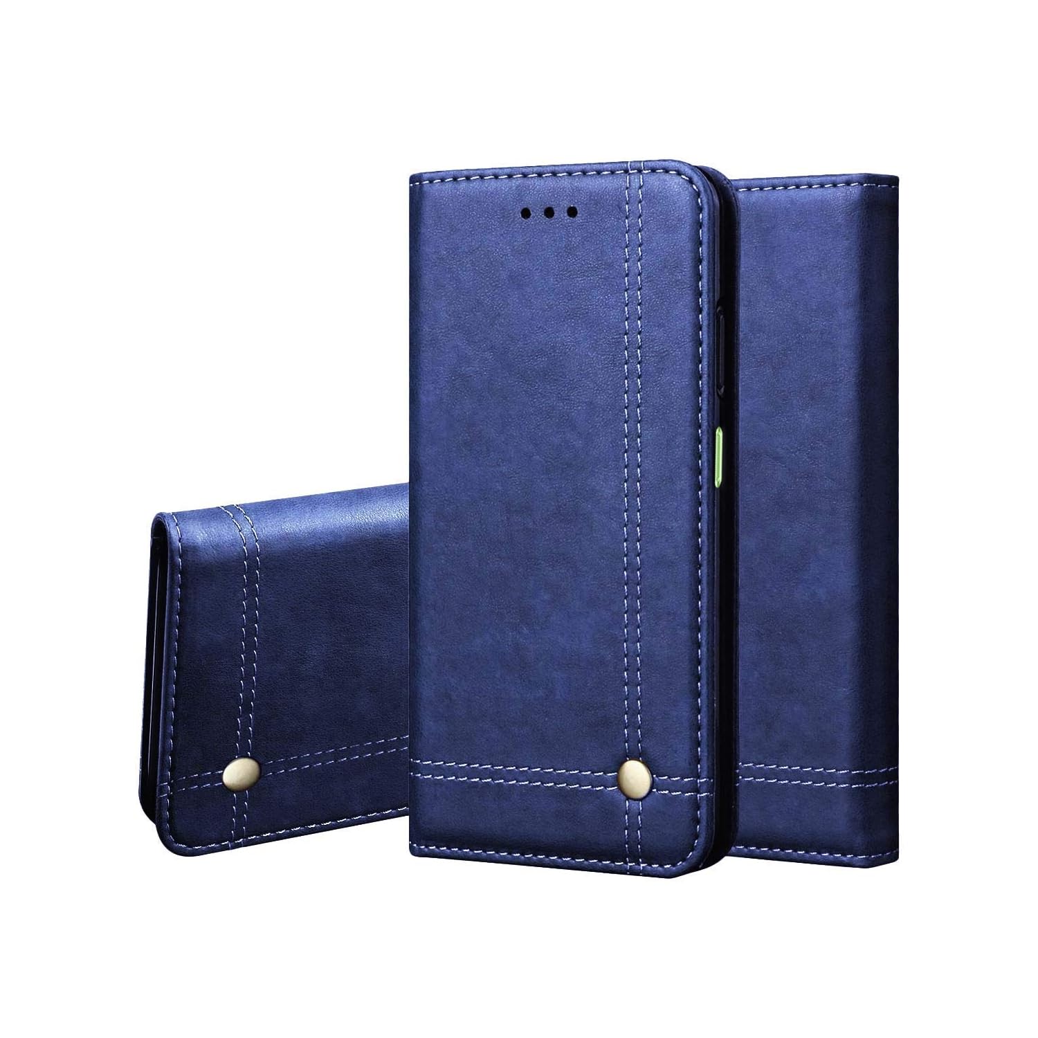 Pikkme Realme C61 / Realme Narzo N61 Premium Leather Magnet Flip Cover (Blue)