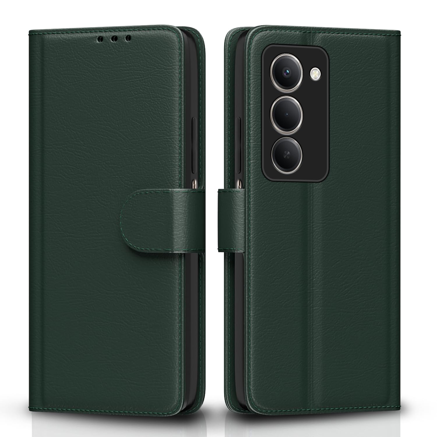 Redmi 15 5G mobile flip cover in green by Pikkme