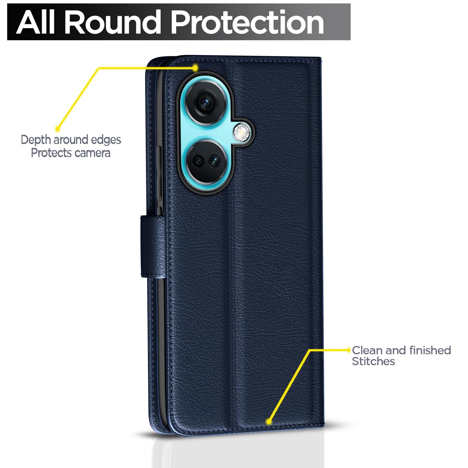 Blue flip cover for OnePlus Nord CE 3 5G – Pikkme – photo 4