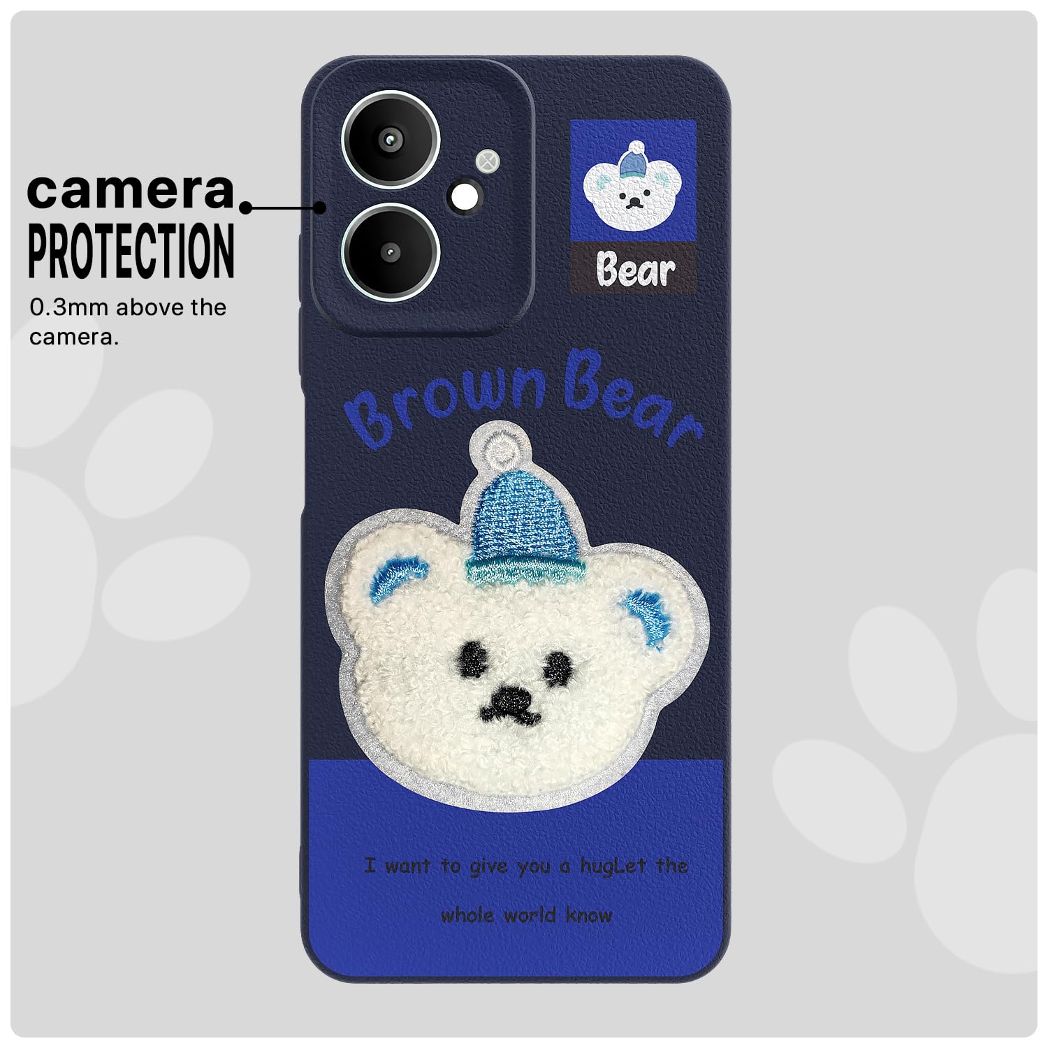 Blue Plush Patch back cover for Redmi 13C 5G – Pikkme – photo 6