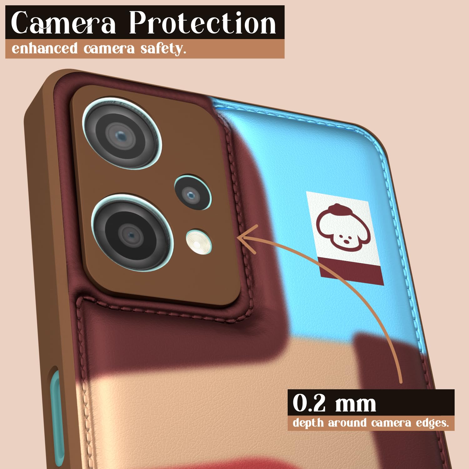 Pikkme OnePlus Nord Ce 2 Lite 5G Cute Girlish Dog Series Back Cover (Design3)
