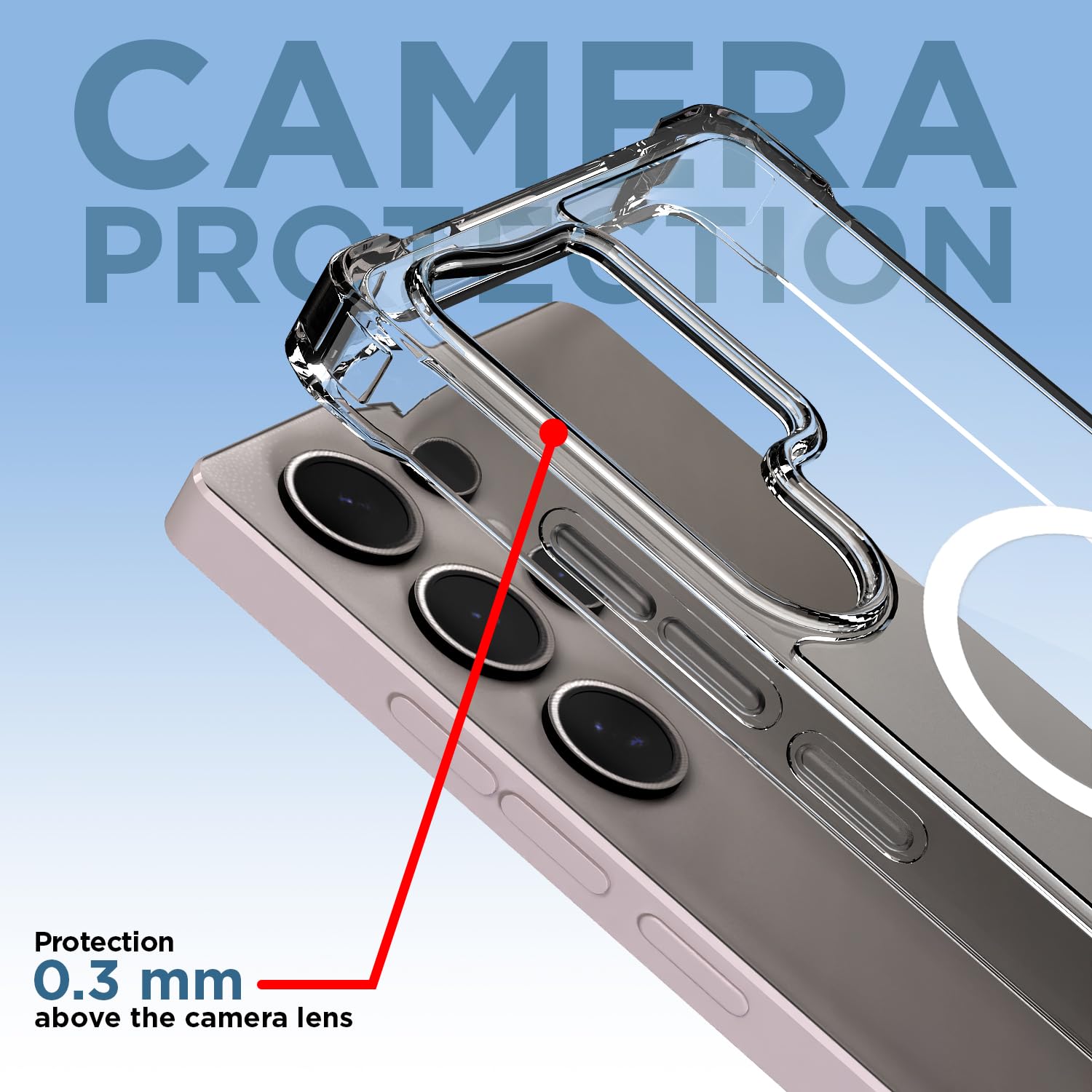 Pikkme transparent mag-safe MagSafe phone cover for Samsung S24 Ultra 5G – photo 5