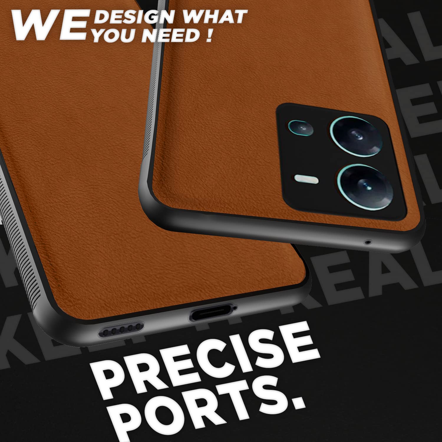 Pikkme camel Leather phone cover for Vivo V25 5G – photo 4