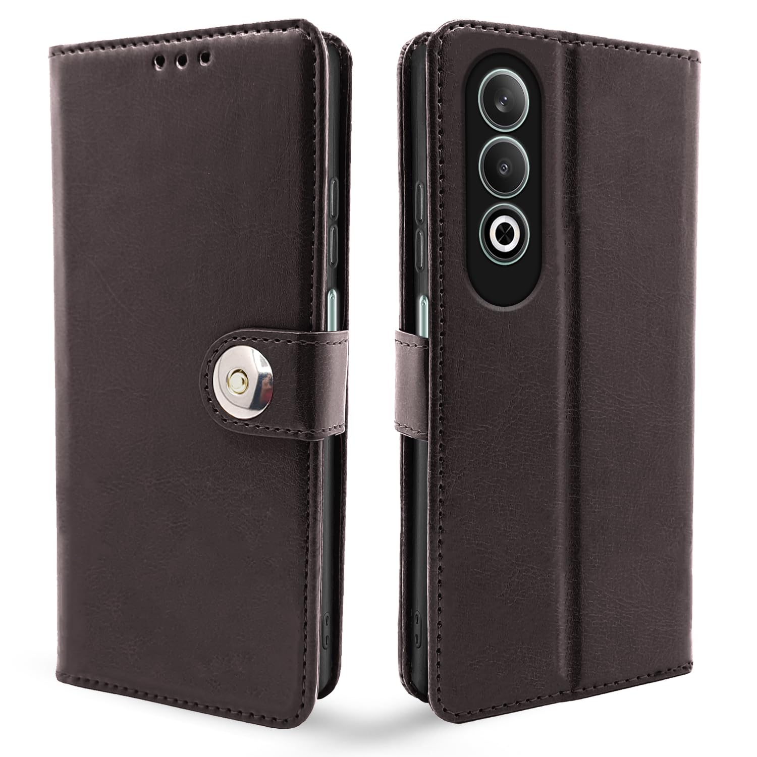 Pikkme coffee wallet flip cover for Oppo K12x 5G