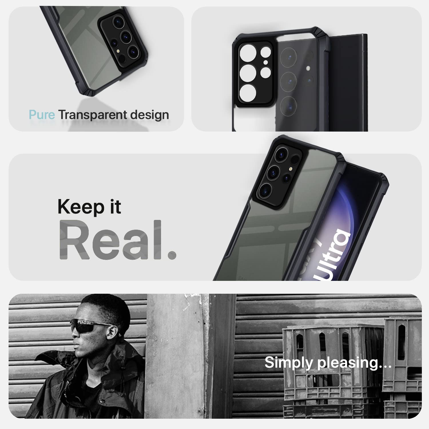 Pikkme Samsung Galaxy S23 Ultra 5G Eagle Back Cover (Black)