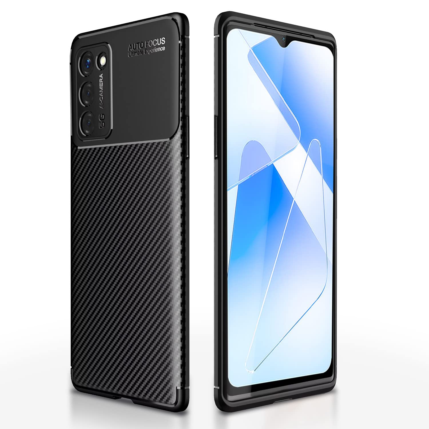 Pikkme black mobile back cover for Oppo A55