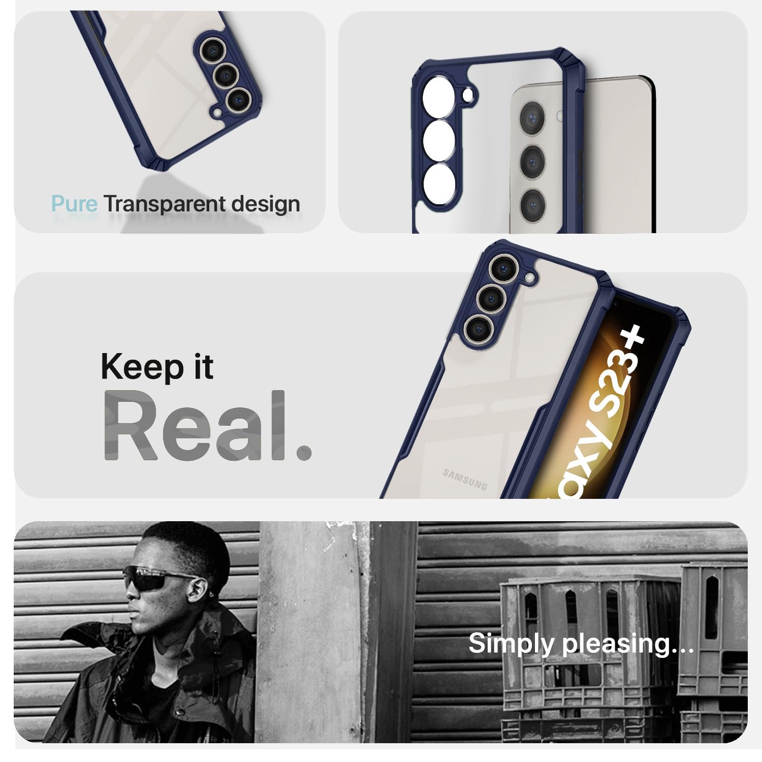 Blue phone cover for Samsung S23 Plus – Pikkme – photo 4
