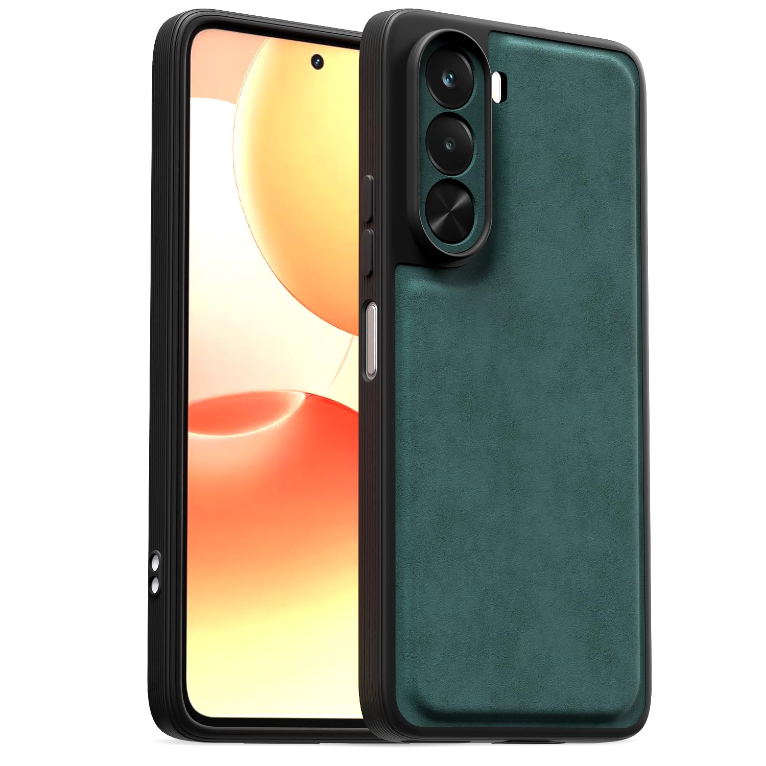 Realme P4x 5G Leather mobile cover in green by Pikkme