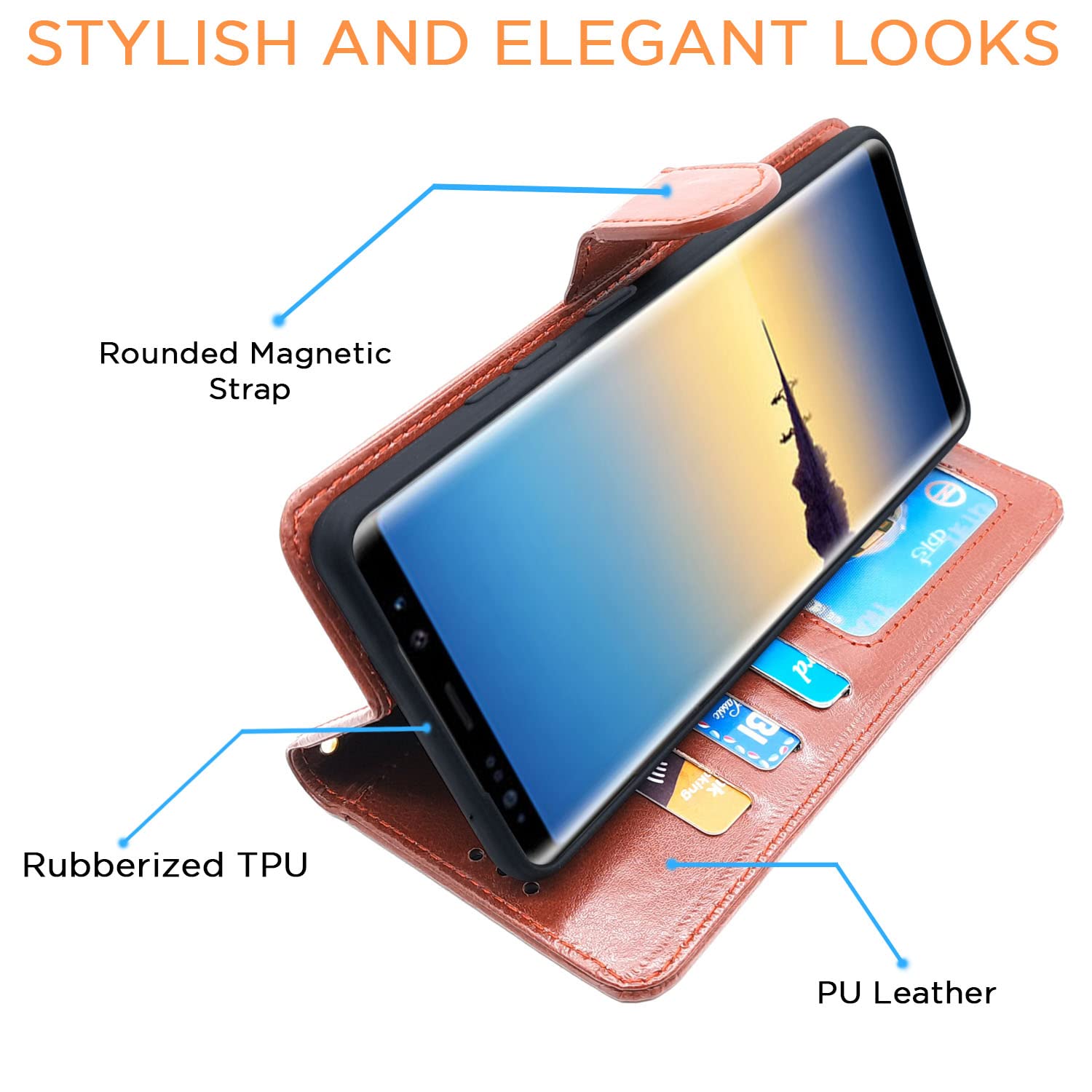 Pikkme Samsung Note 8 Magnetic mobile flip cover – photo 5