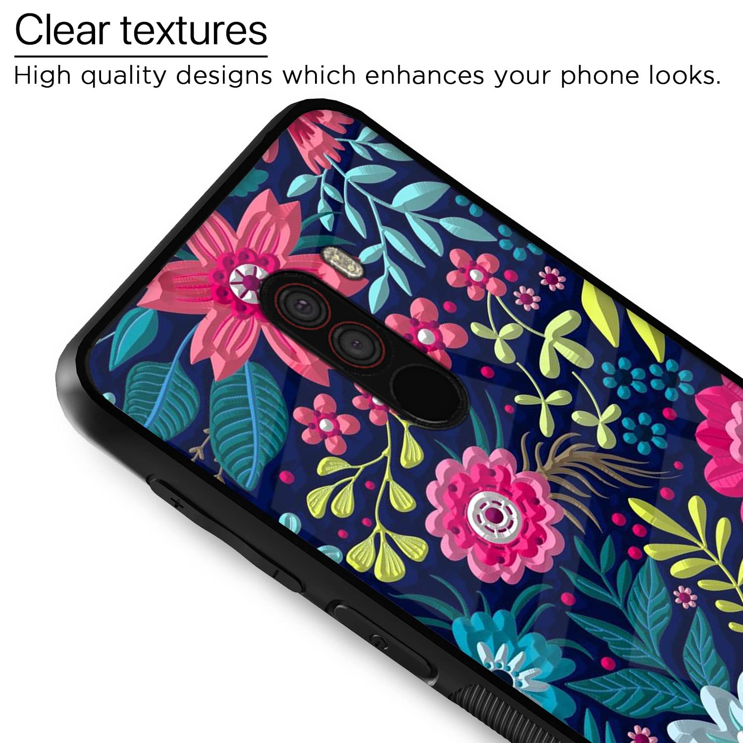 Poco F1 Flower mobile cover by Pikkme – photo 4