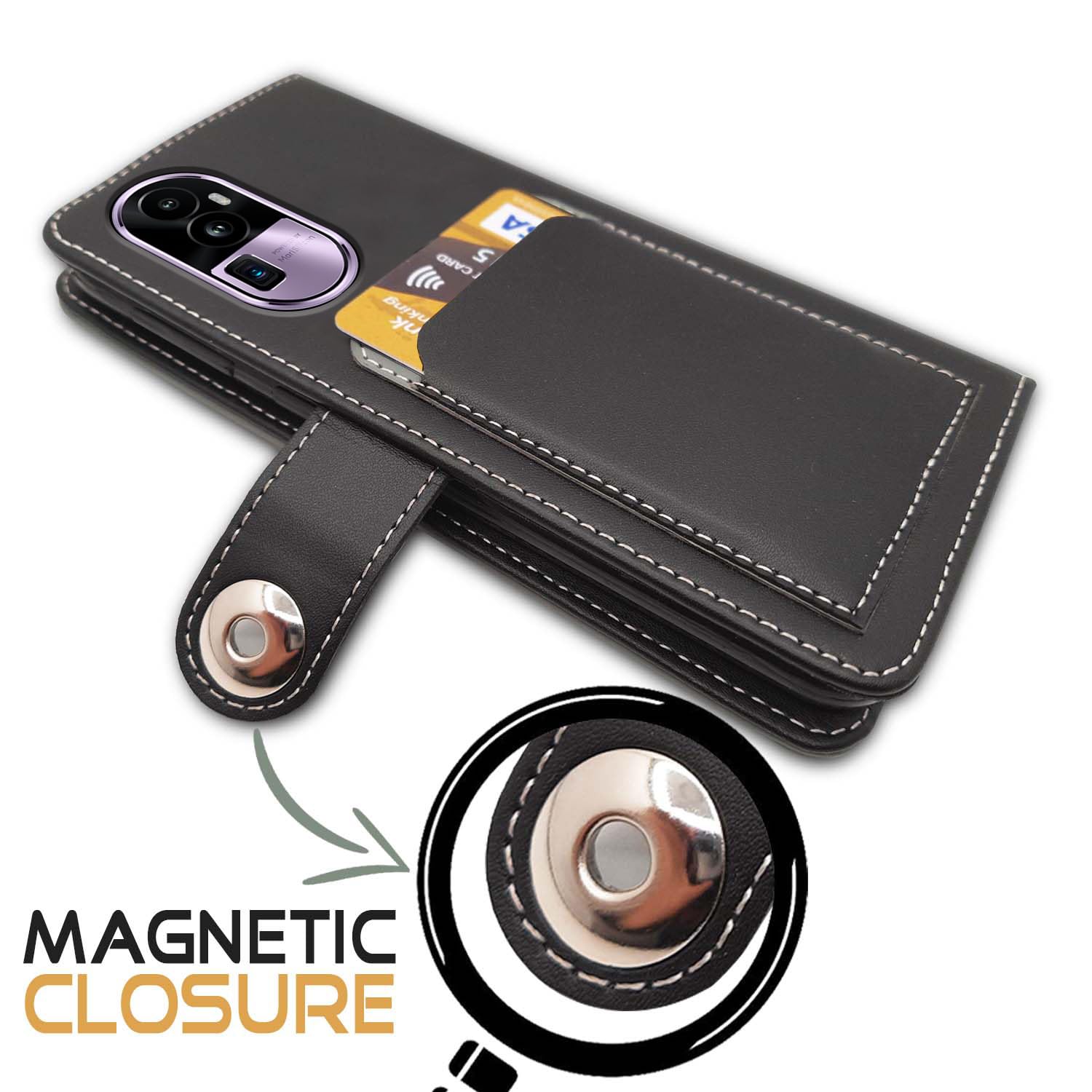 Grey flip case for Oppo Reno 10 Pro Plus 5G – Pikkme – photo 3