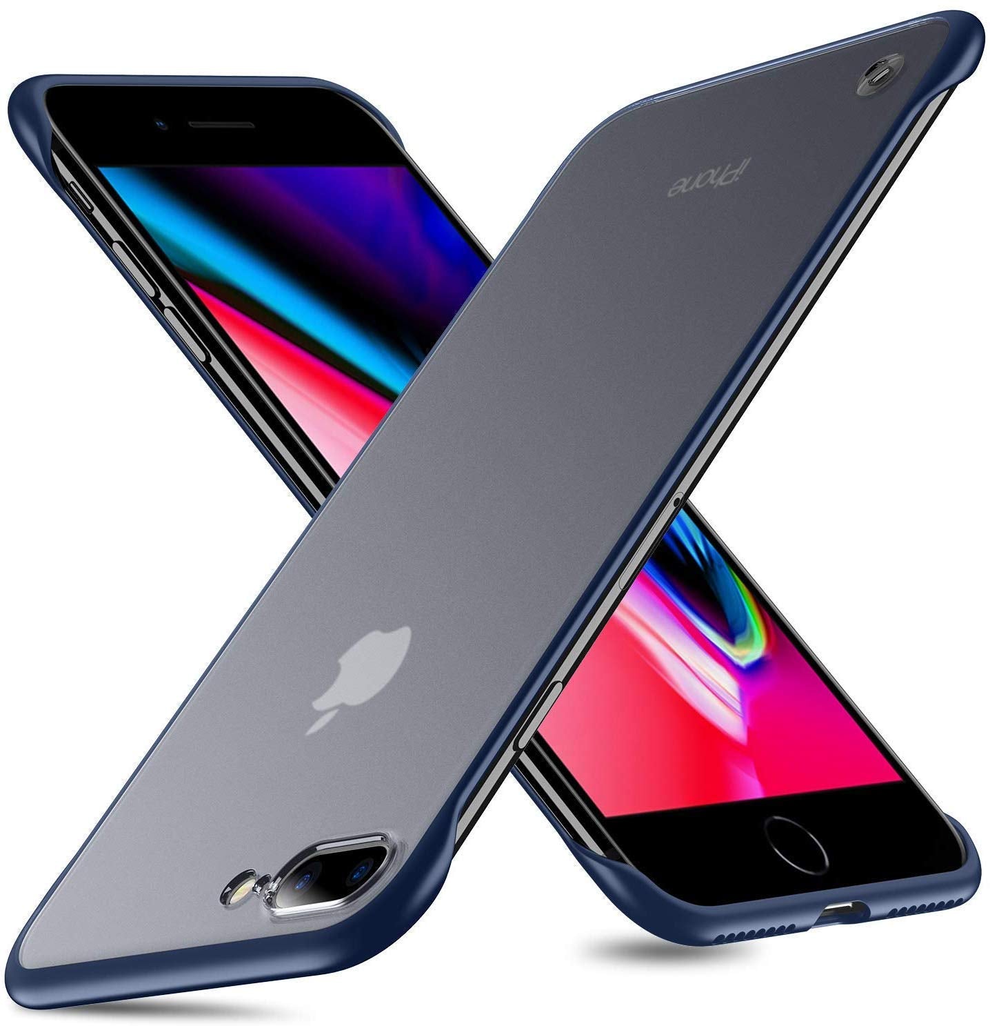 Pikkme iPhone 7 Plus/8 Plus Frameless blue mobile back cover