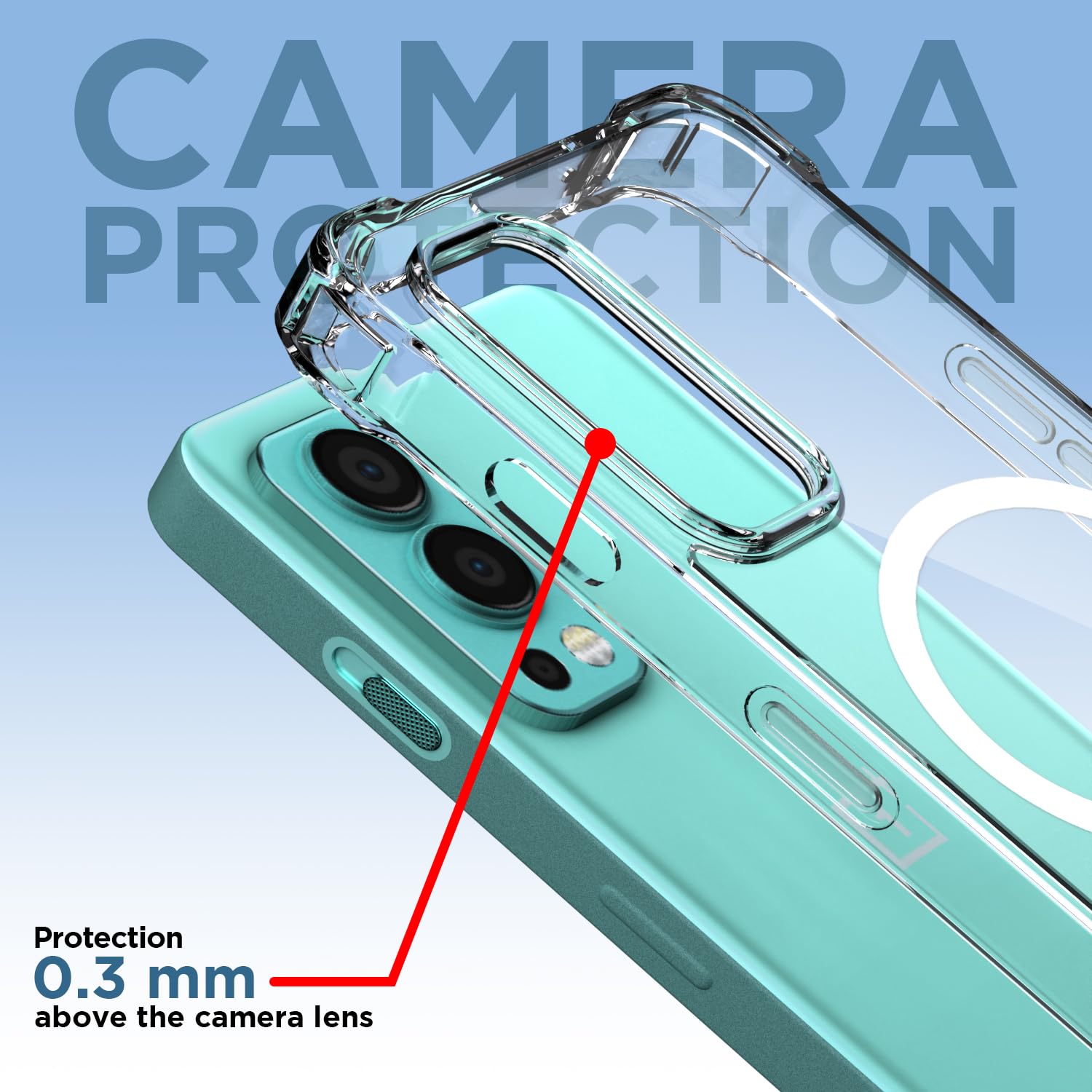 Pikkme OnePlus Nord 2 5G transparent mag-safe back cover – photo 5