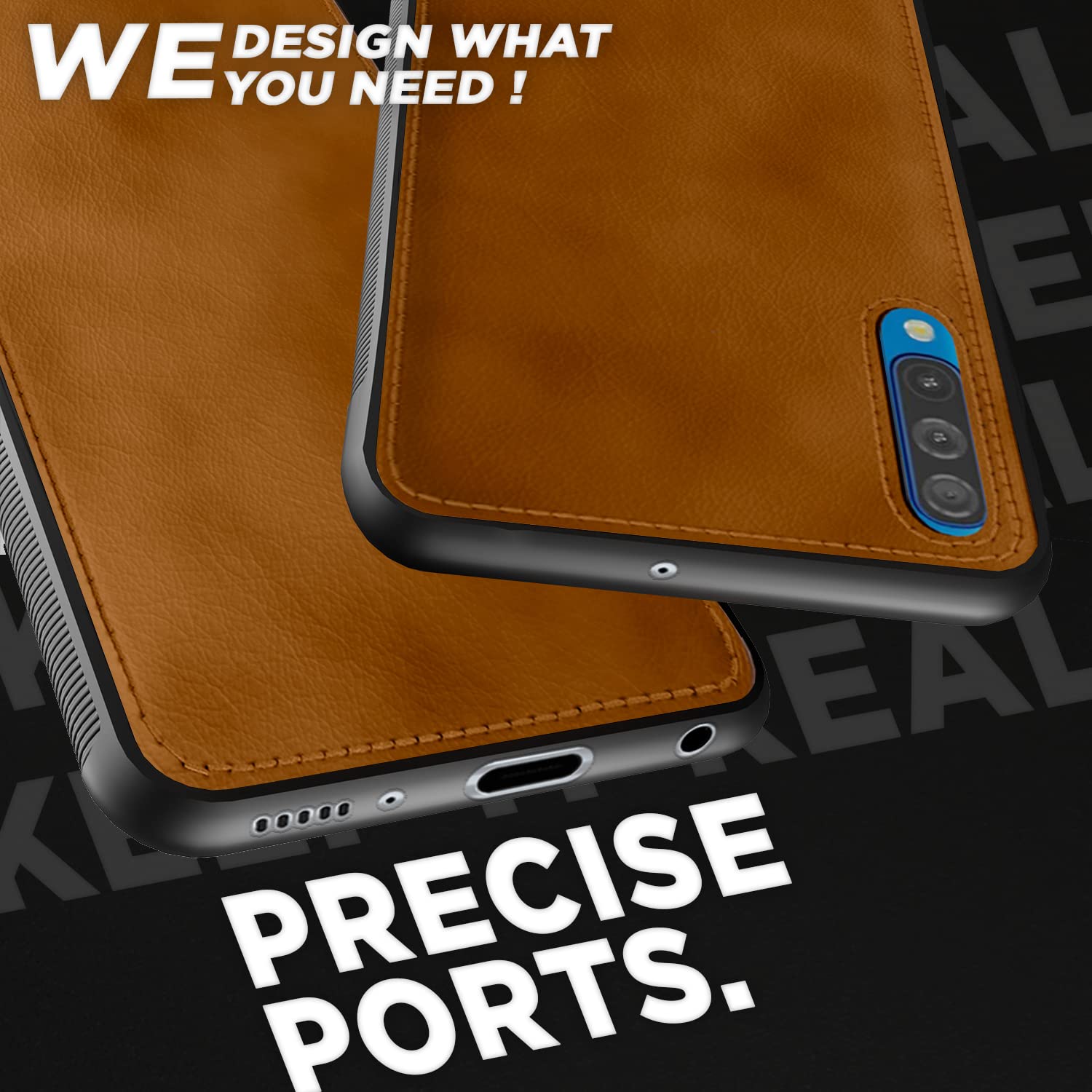 Pikkme Samsung Galaxy A50 / A30s / A50s Leatherback Back Case | Brown