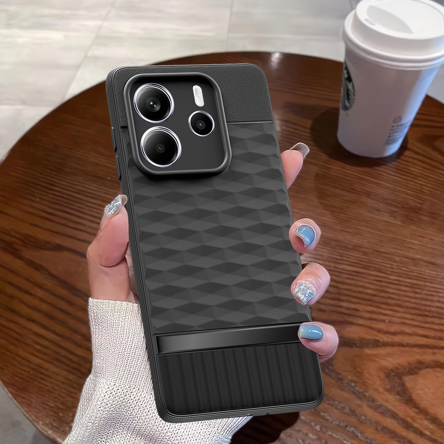 Pikkme Redmi Note 14 5G Gencase Back Cover (Black)