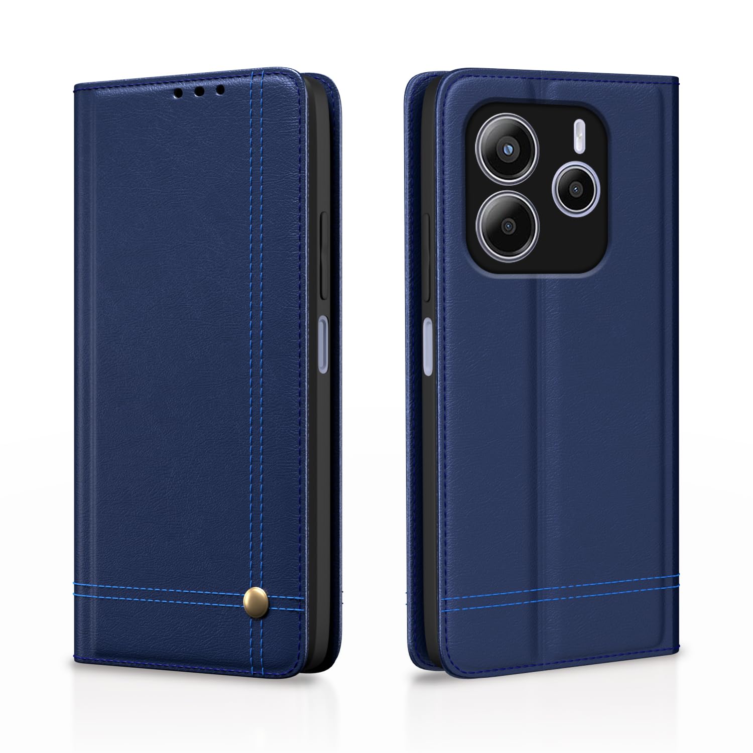 Redmi Note 14 5G flip case in blue by Pikkme