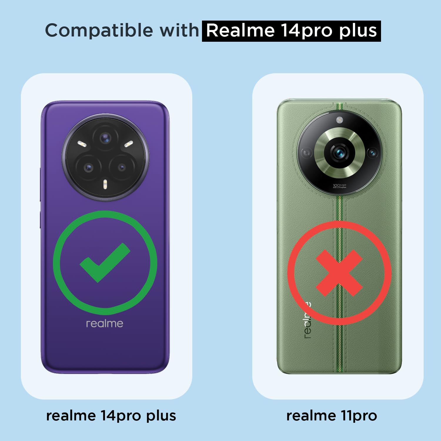 Pikkme transparent mag-safe mobile back cover for Realme 14 Pro Plus 5G – photo 4