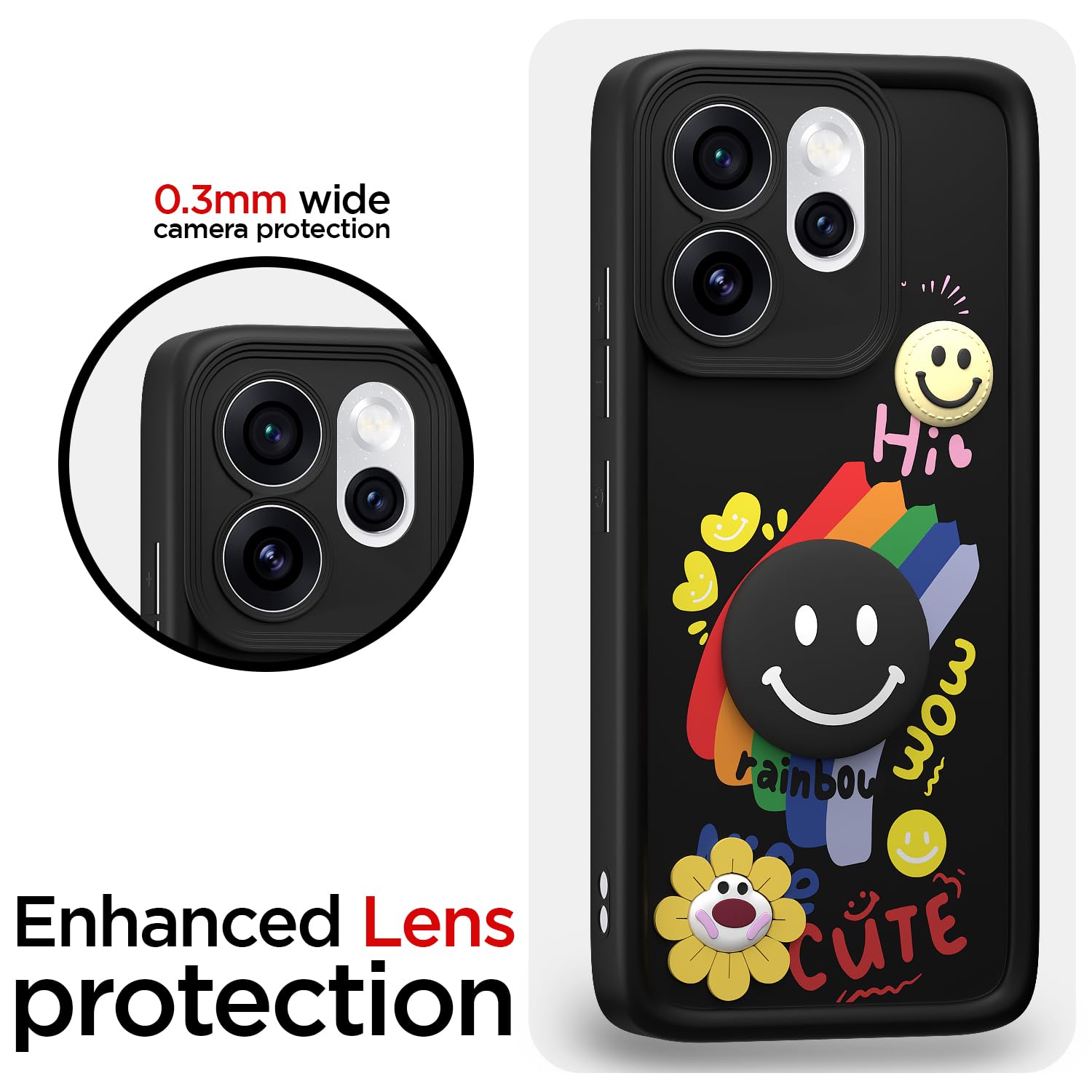 Pikkme black back cover for Oppo Reno 15 Pro Mini 5G – photo 5