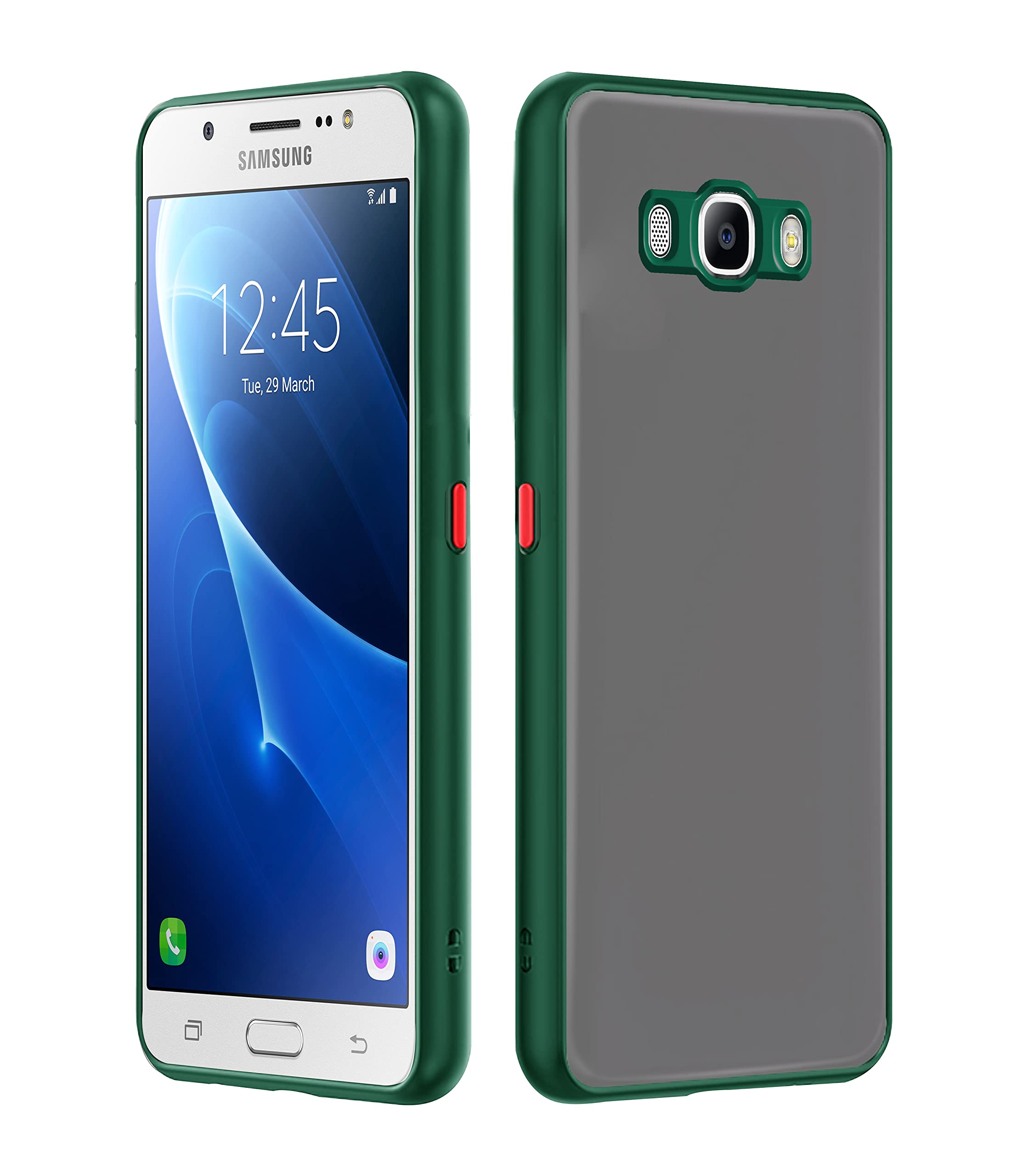 Samsung J7 2016 mobile cover in green by Pikkme