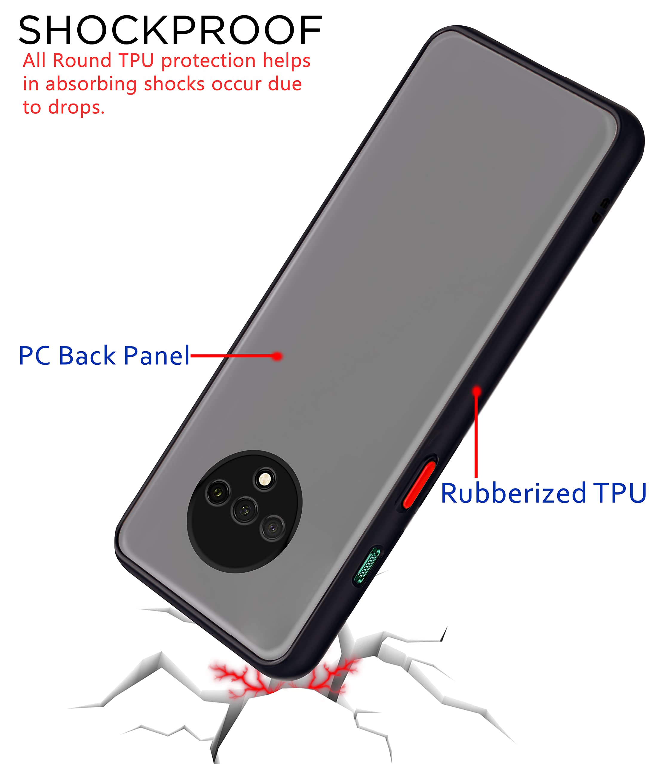 OnePlus 7T back cover in black by Pikkme – photo 4