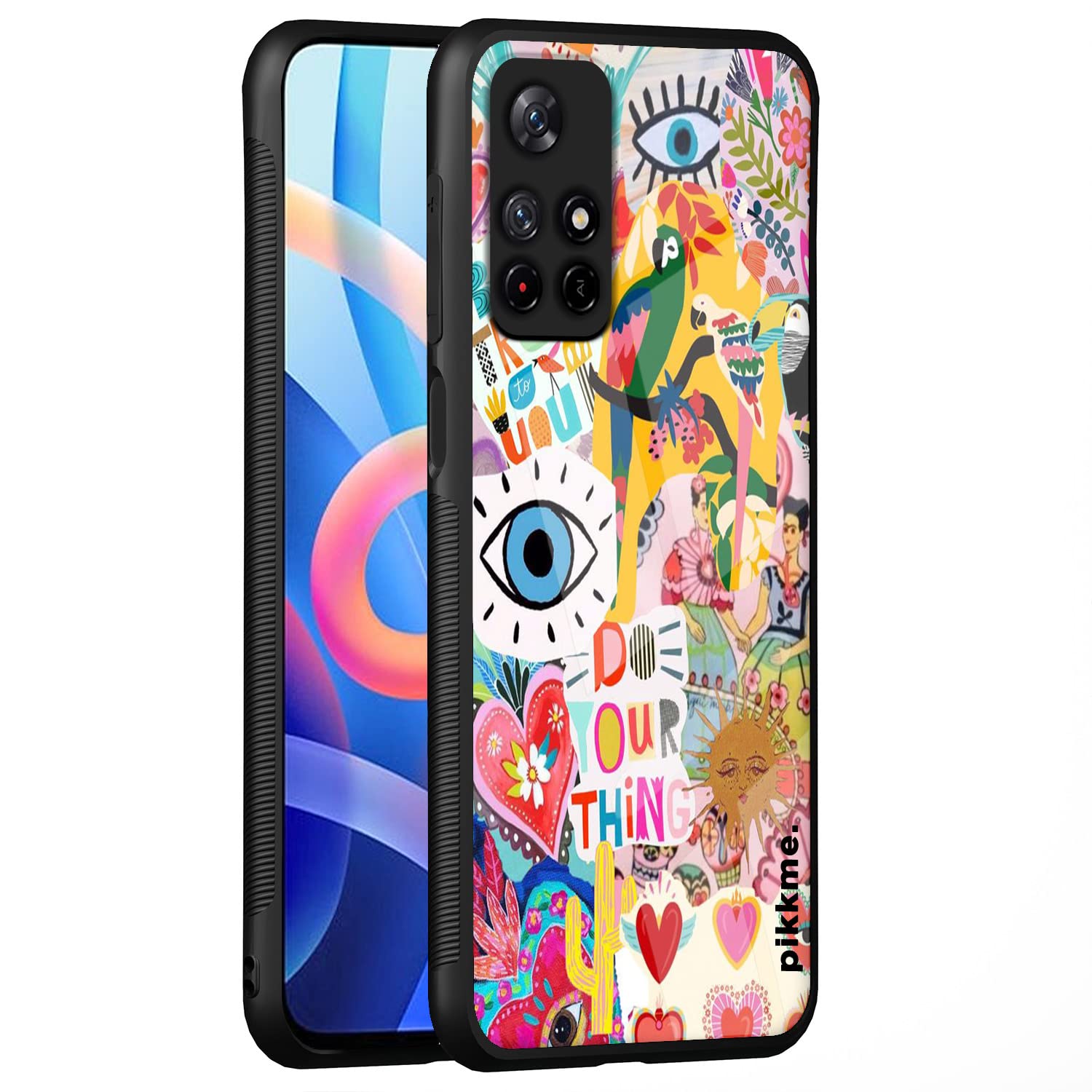 Pikkme Redmi Note 11T/Poco M4 Pro 5G Flower mobile cover