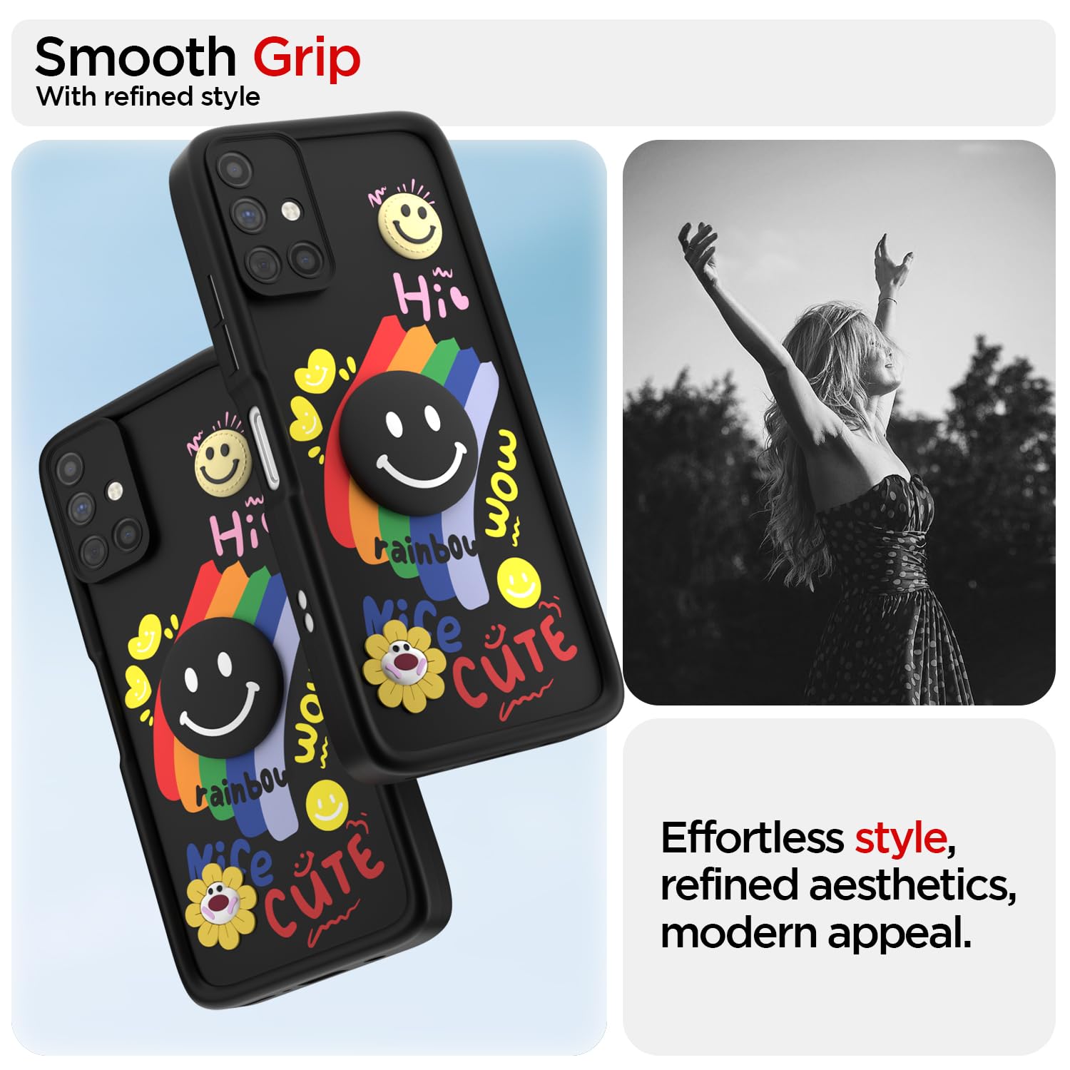 Black Soft Silicone phone cover for Samsung M51 – Pikkme – photo 2