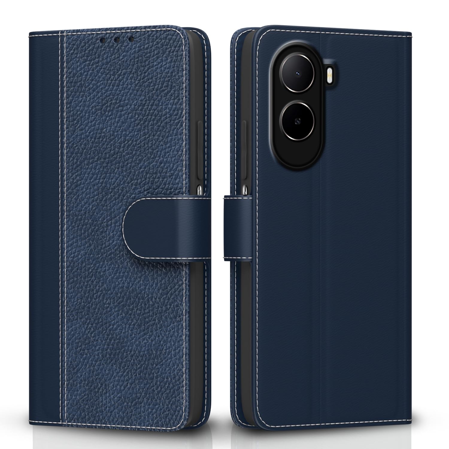 Redmi A7 Pro/Poco C85x 5G/C81 wallet flip cover in blue by Pikkme