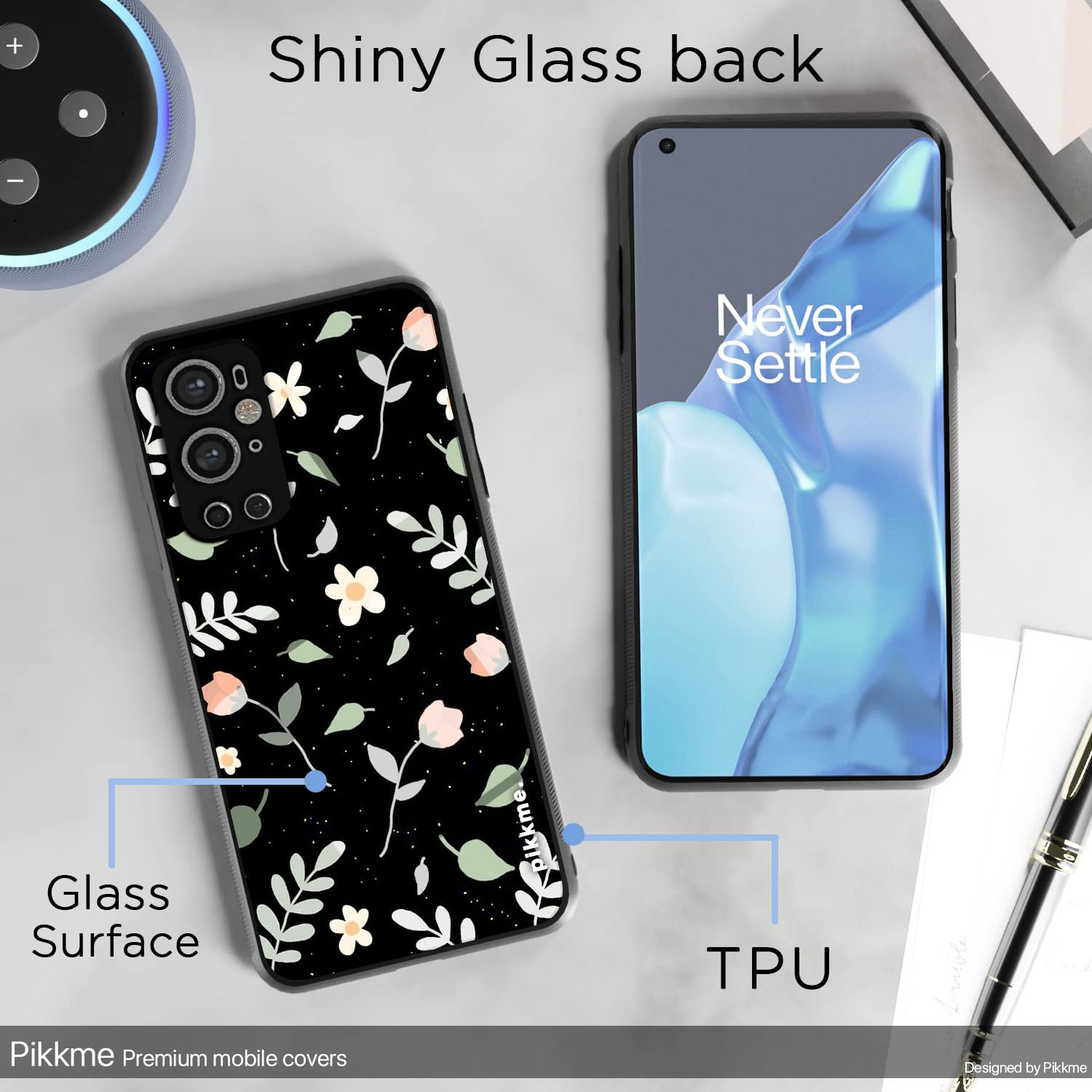 Pikkme Flower mobile back cover for OnePlus 9 Pro – photo 3