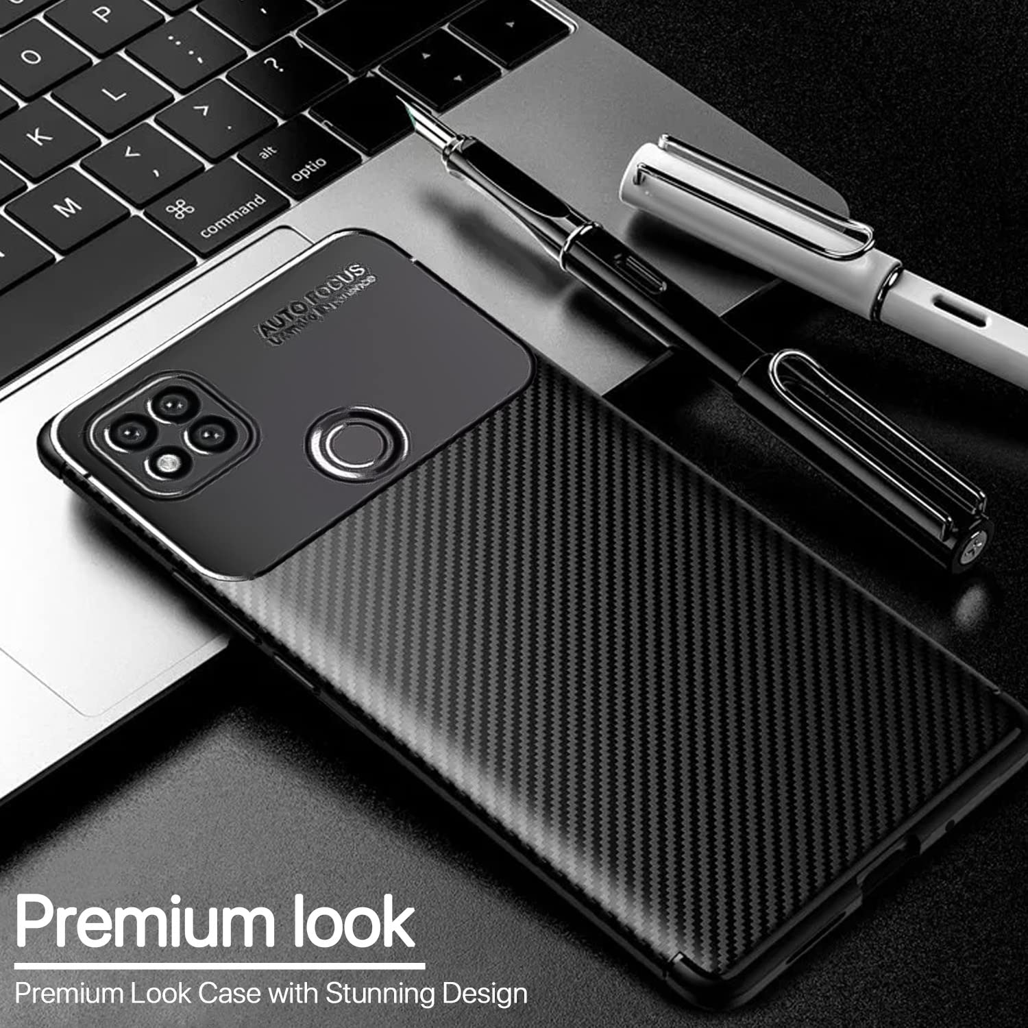 Redmi 10A/9/9C, Poco C31 Carbon phone cover in black by Pikkme – photo 3