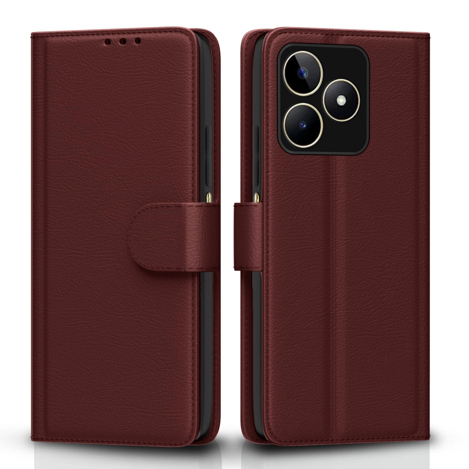 Pikkme Realme Narzo N53 Wallet brown wallet flip cover