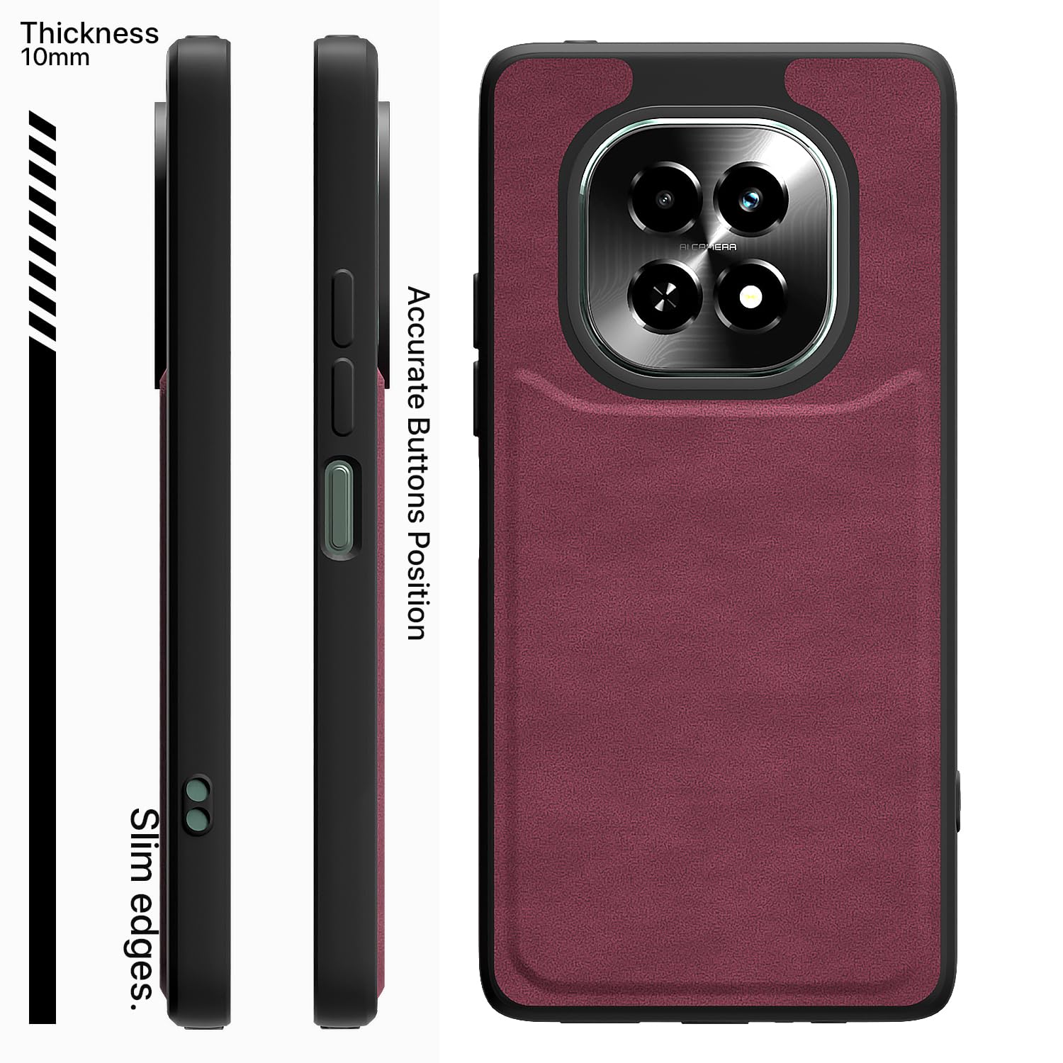 Pikkme purple Leather back cover for Realme C63 5G – photo 3